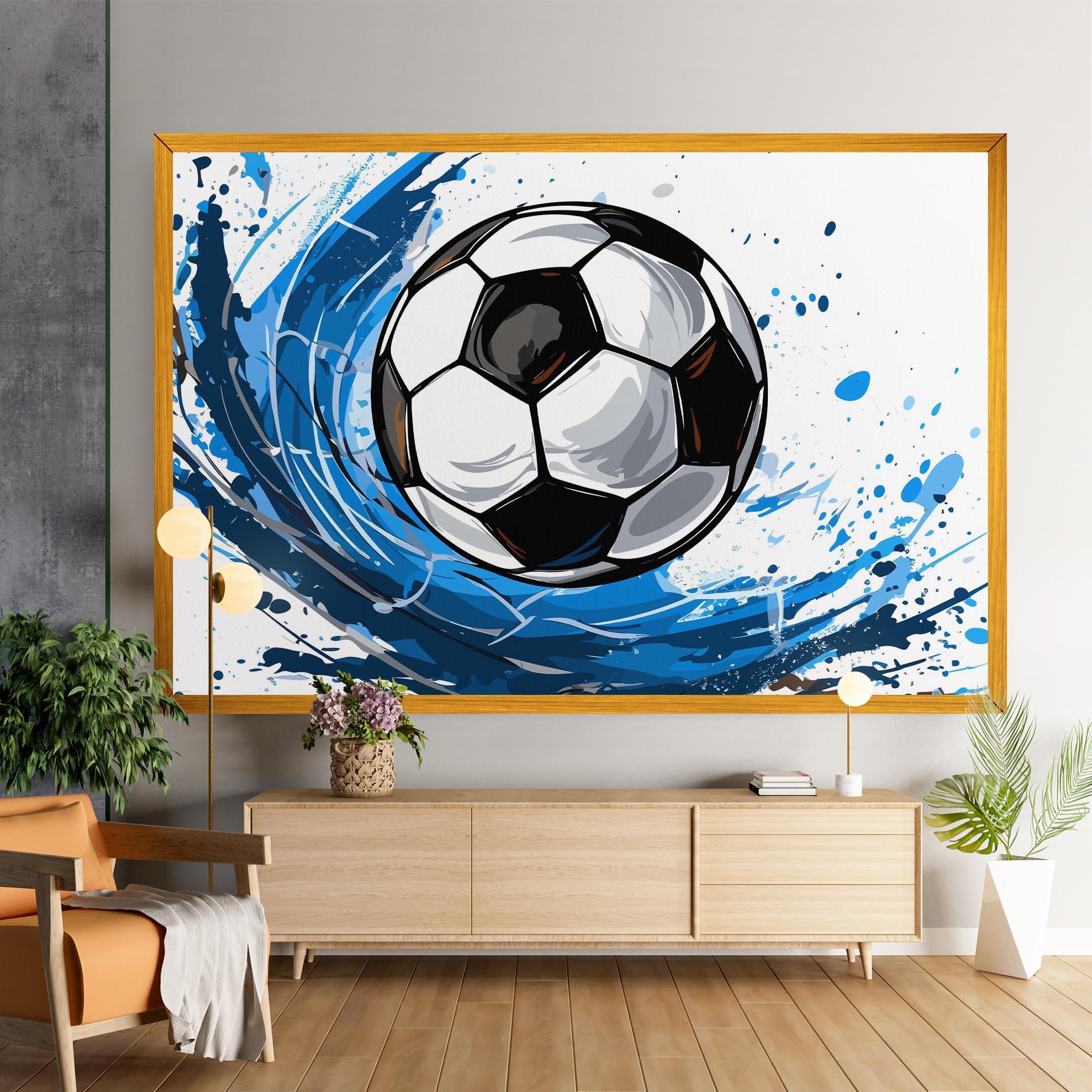 Leinwandbild Football Wave mockup 9