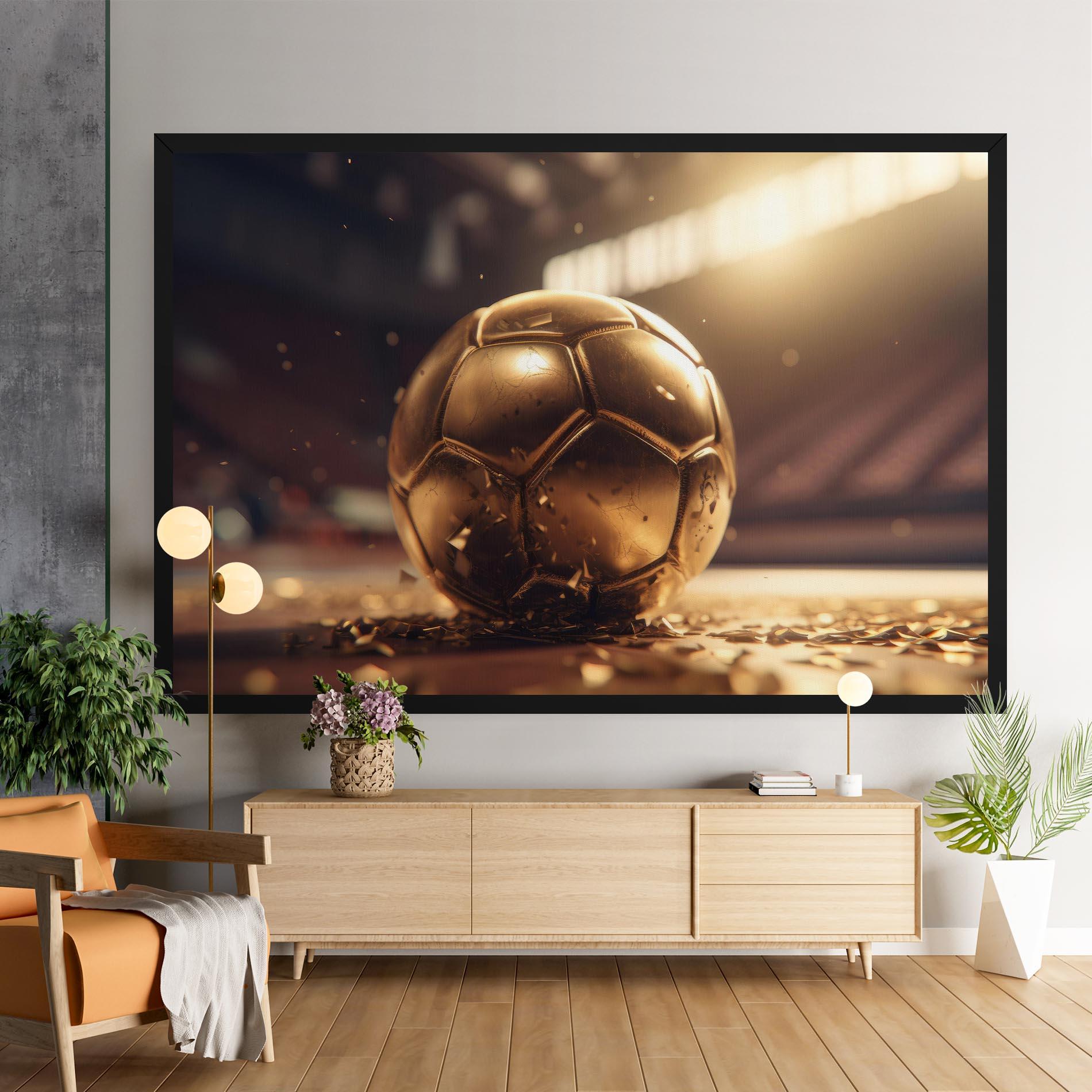 Leinwandbild Award For Football mockup 9
