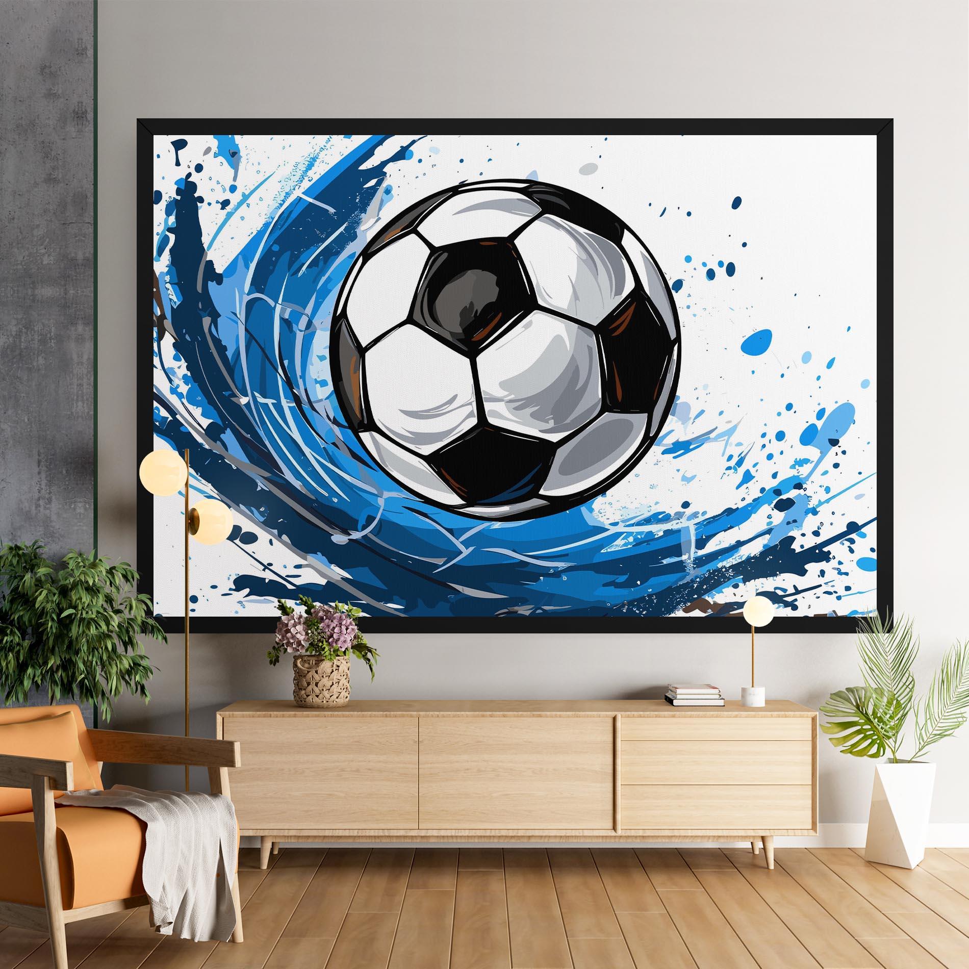 Leinwandbild Football Wave mockup 9