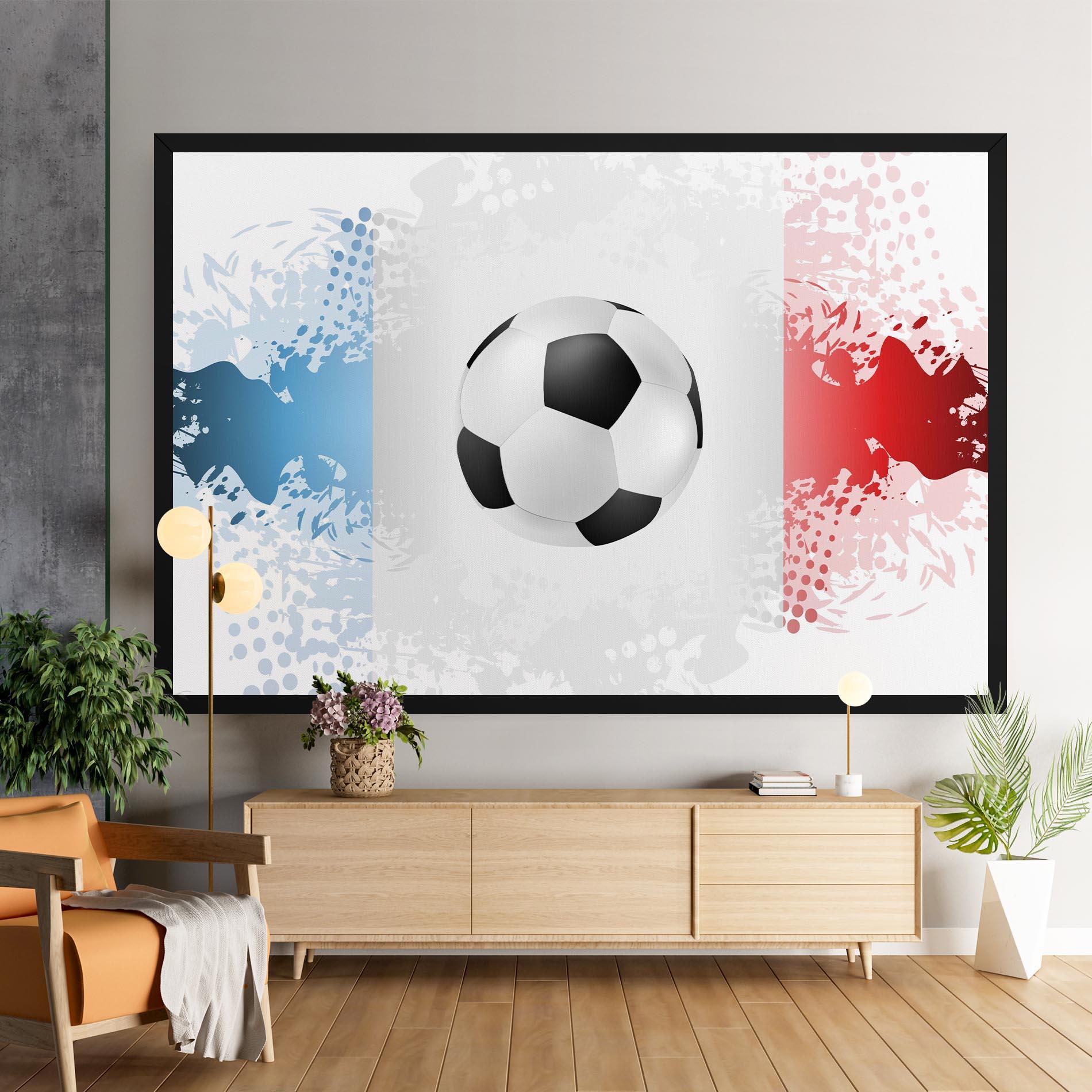 Leinwandbild France Football mockup 9