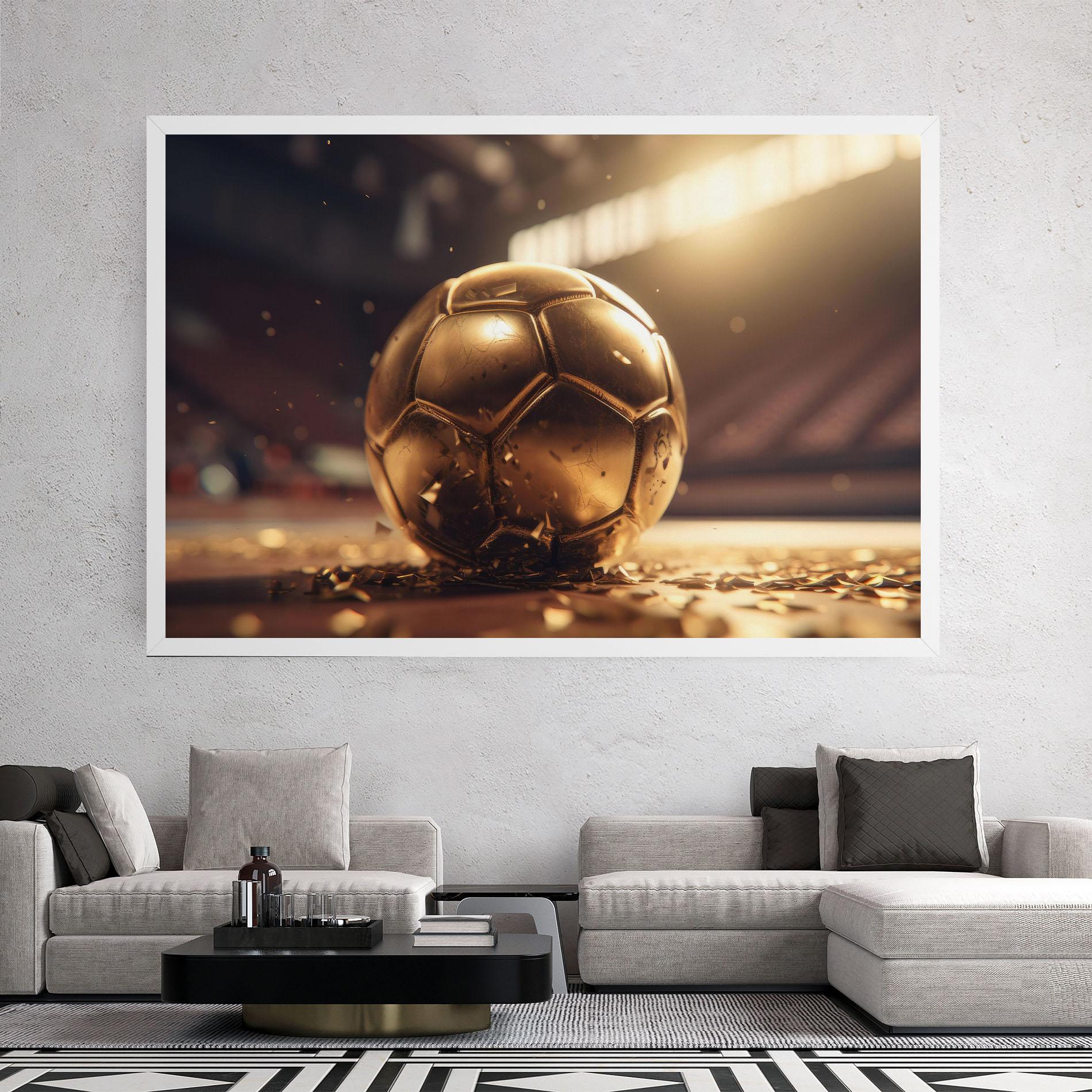 Leinwandbild Award For Football mockup 2