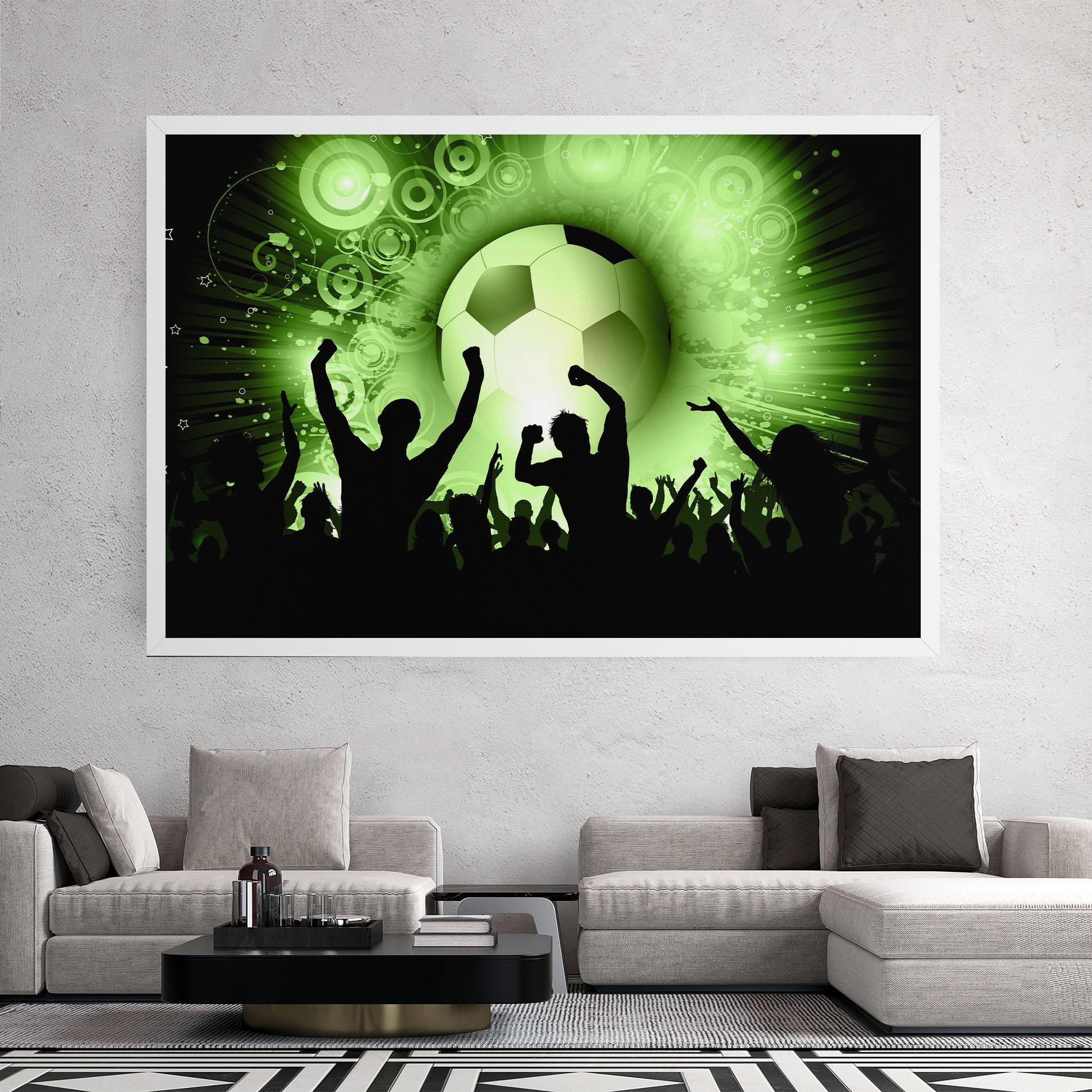 Leinwandbild Football Crowd mockup 2