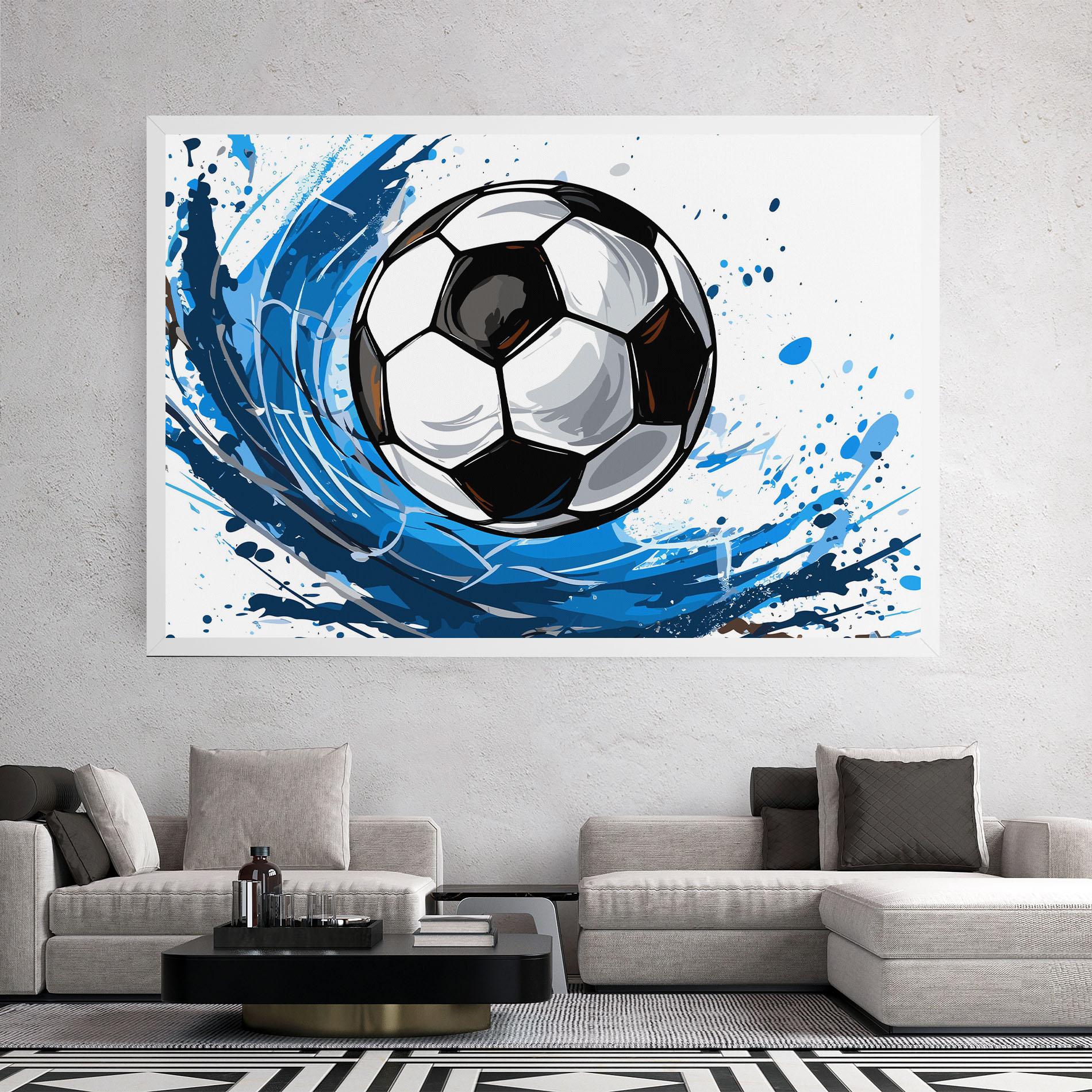 Leinwandbild Football Wave mockup 2