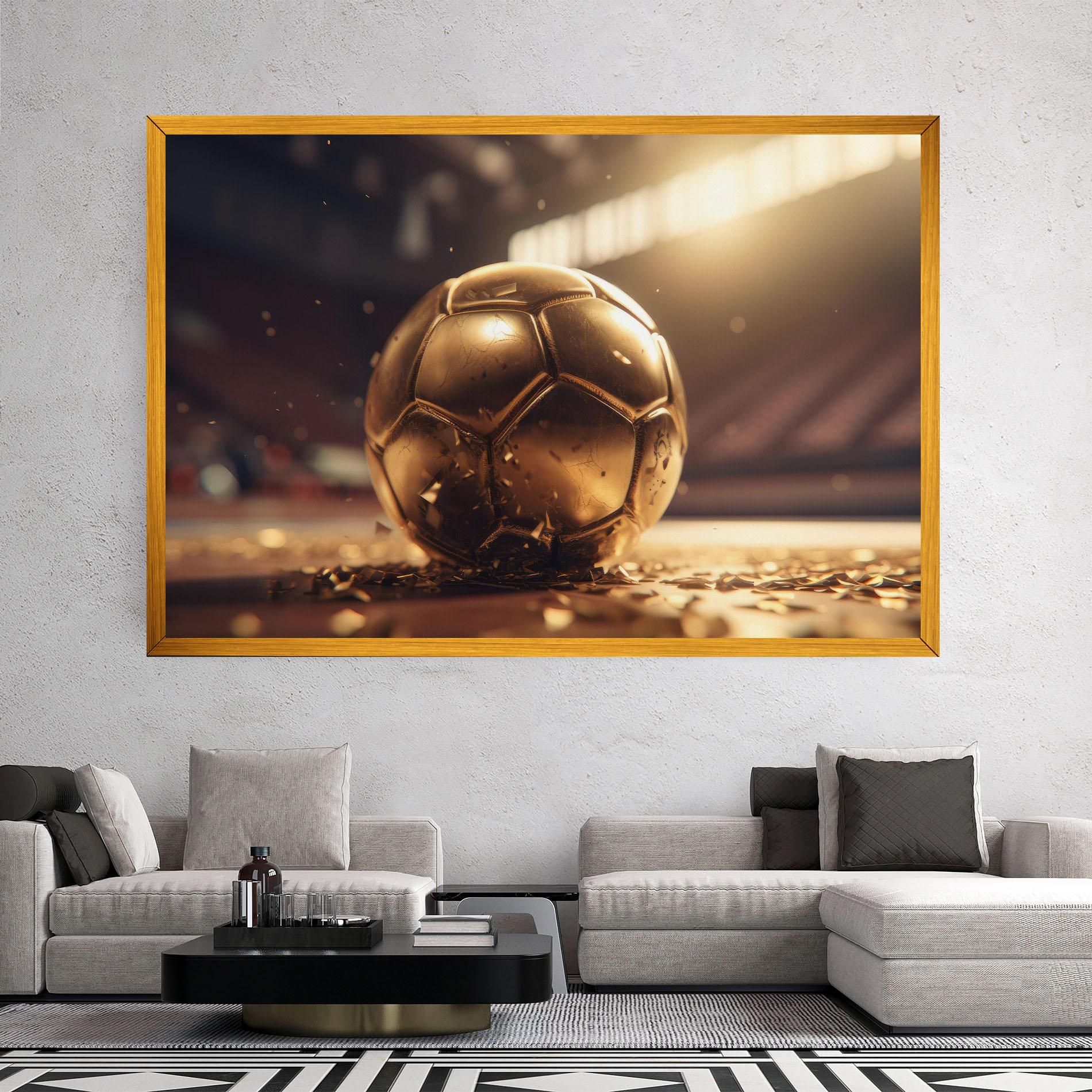 Leinwandbild Award For Football mockup 2