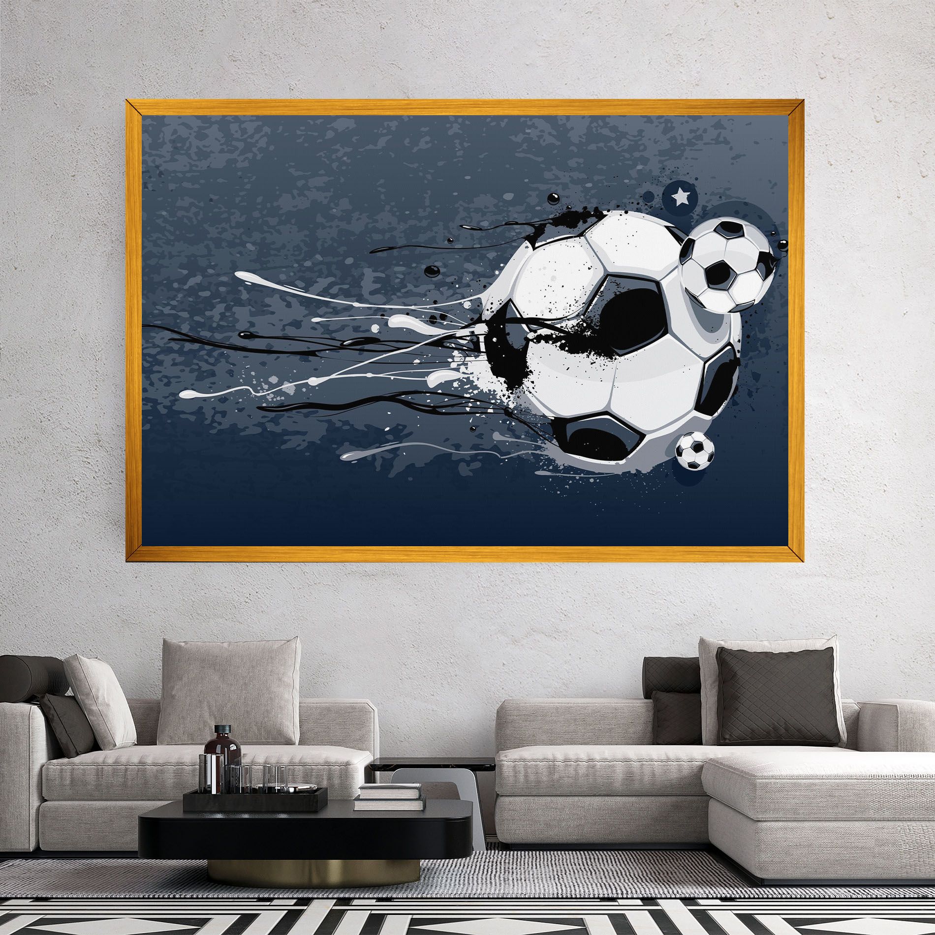 Blue Football mockup 2