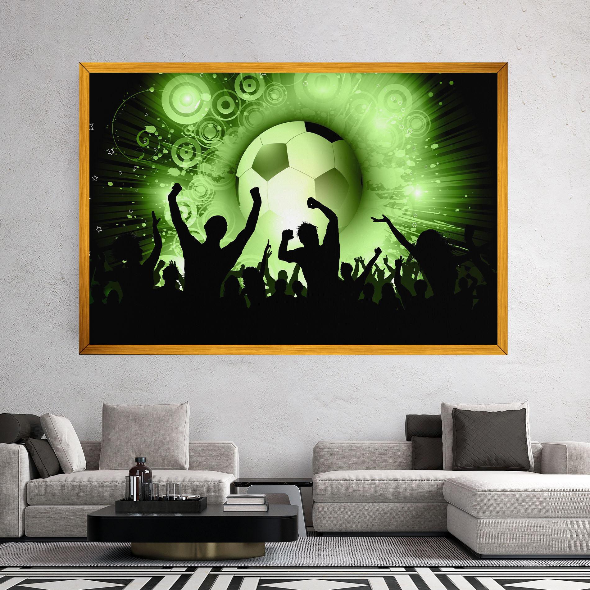 Leinwandbild Football Crowd mockup 2