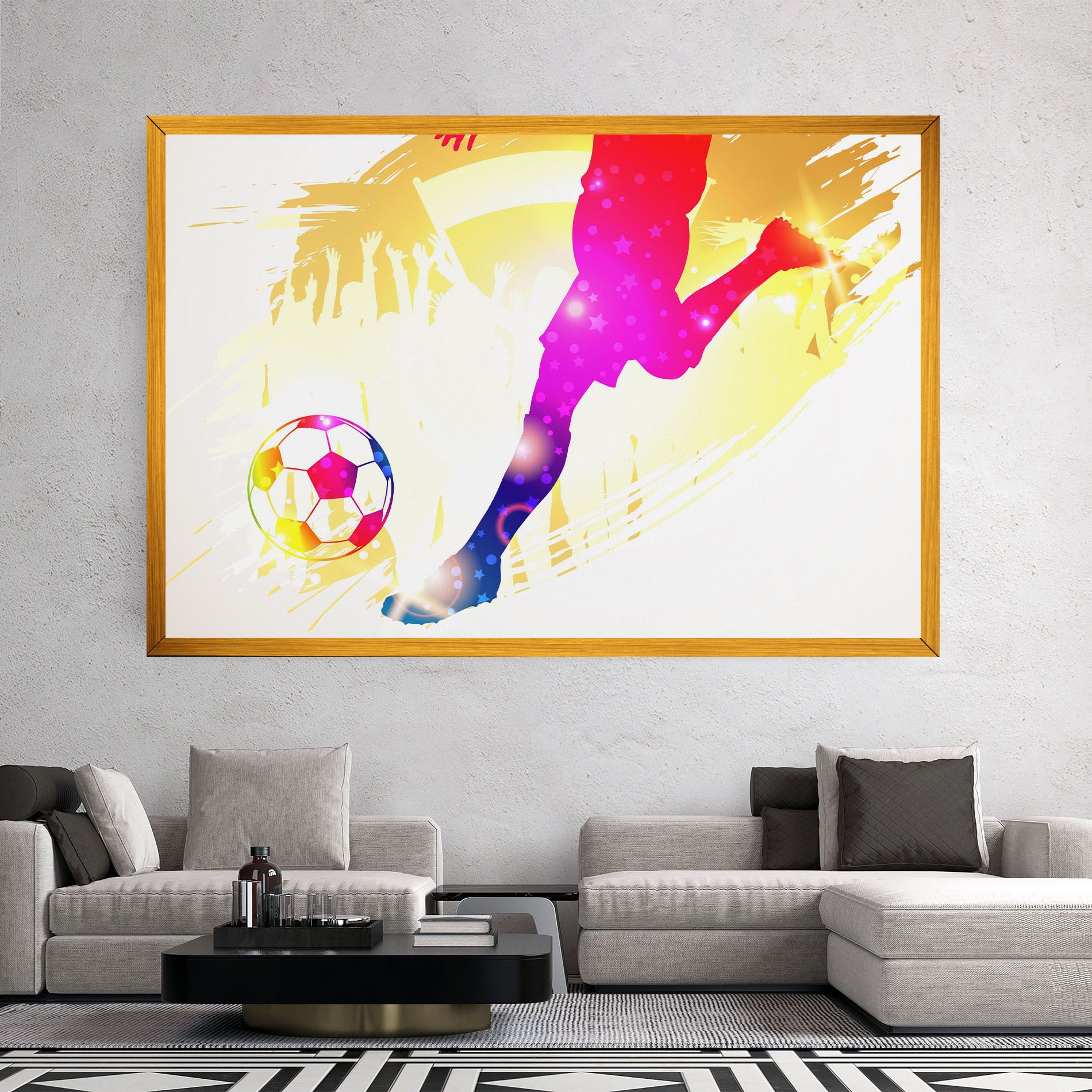 Football Gold Art mockup 2