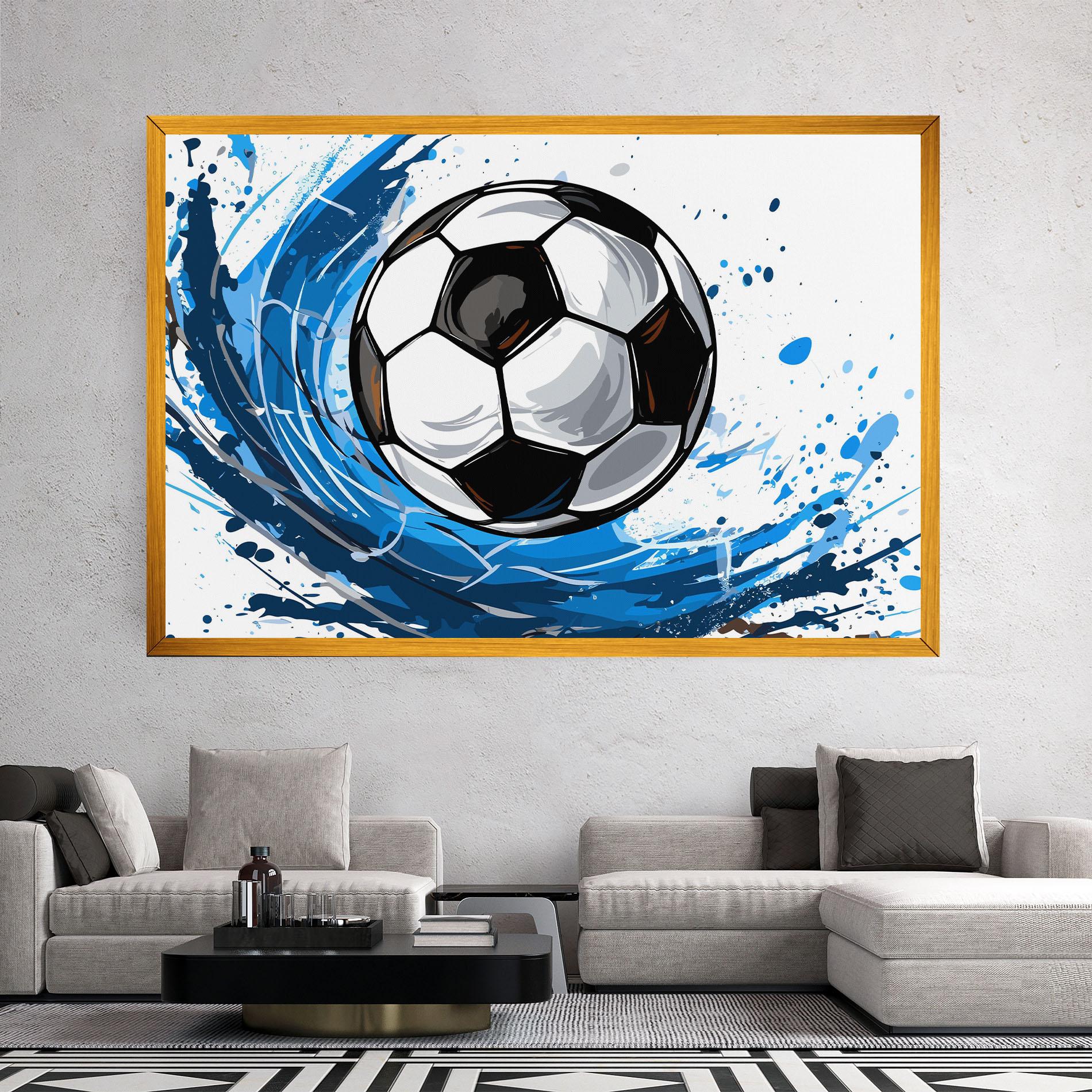Leinwandbild Football Wave mockup 2