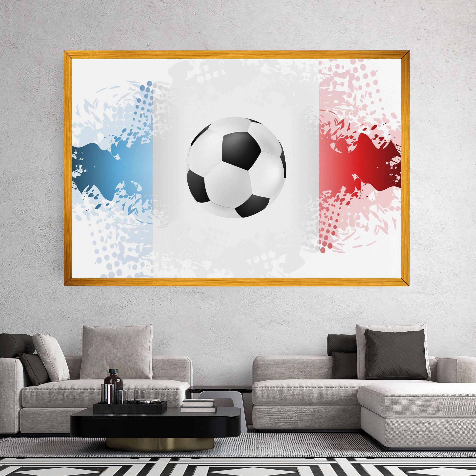 Leinwandbild France Football mockup 2