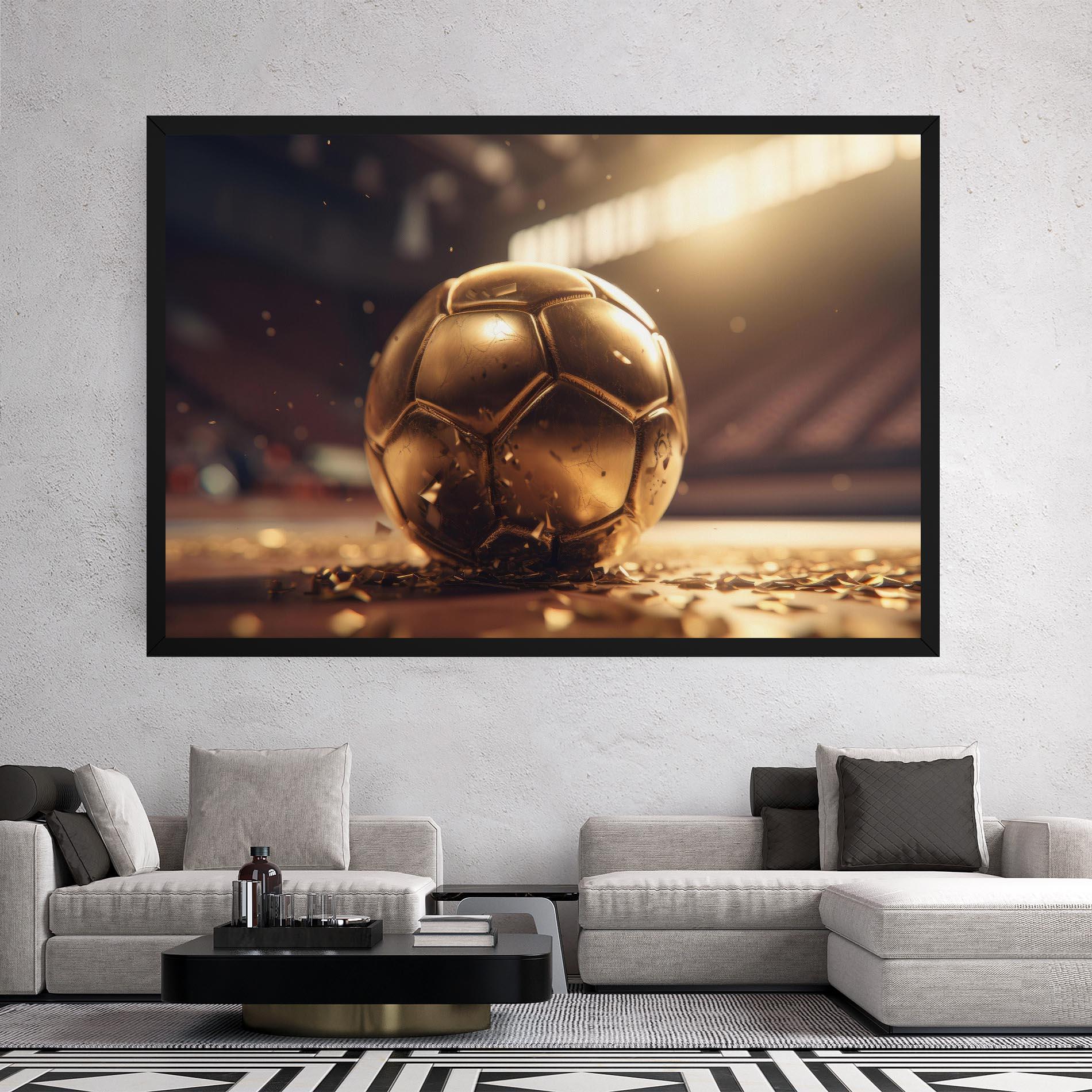 Leinwandbild Award For Football mockup 2