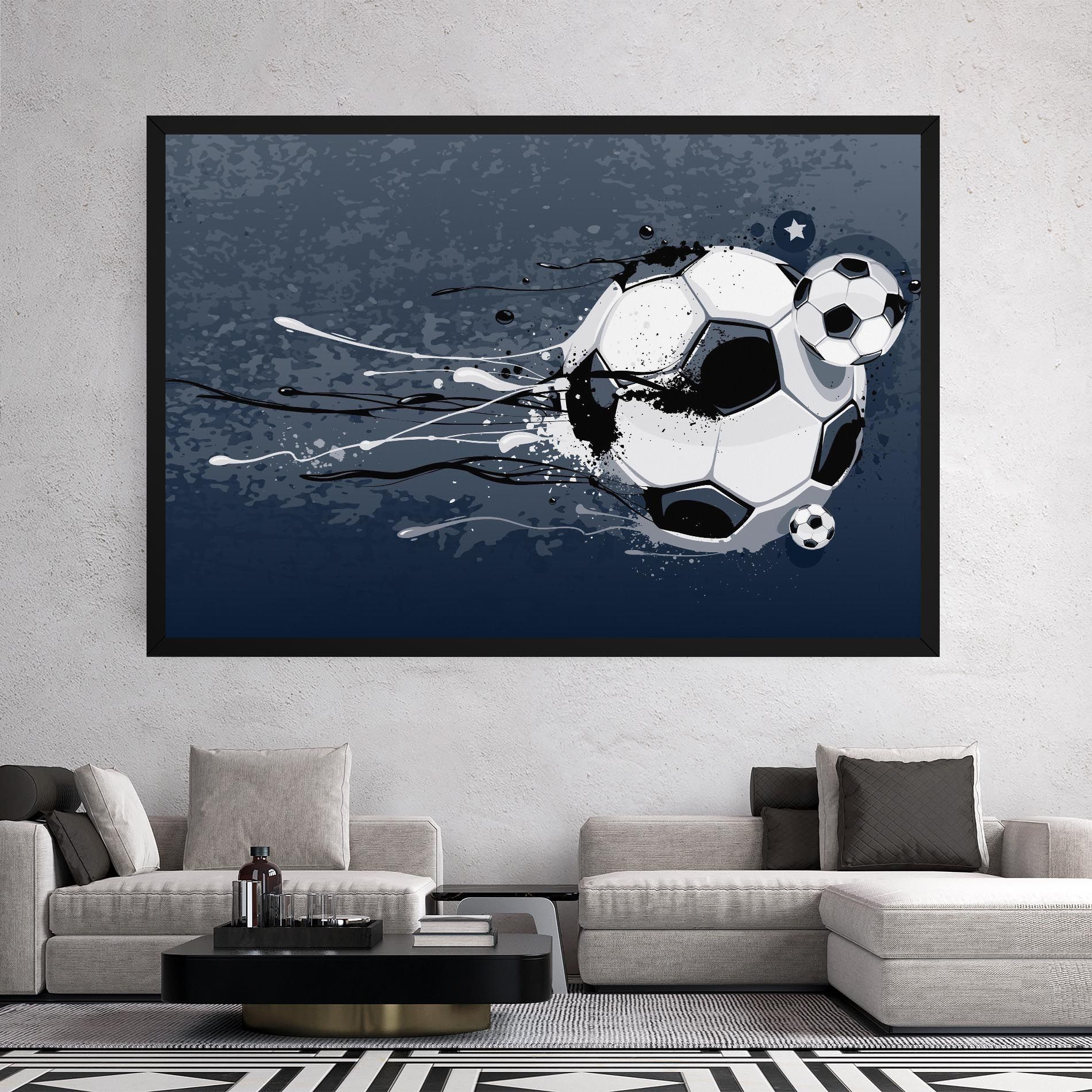 Blue Football mockup 2