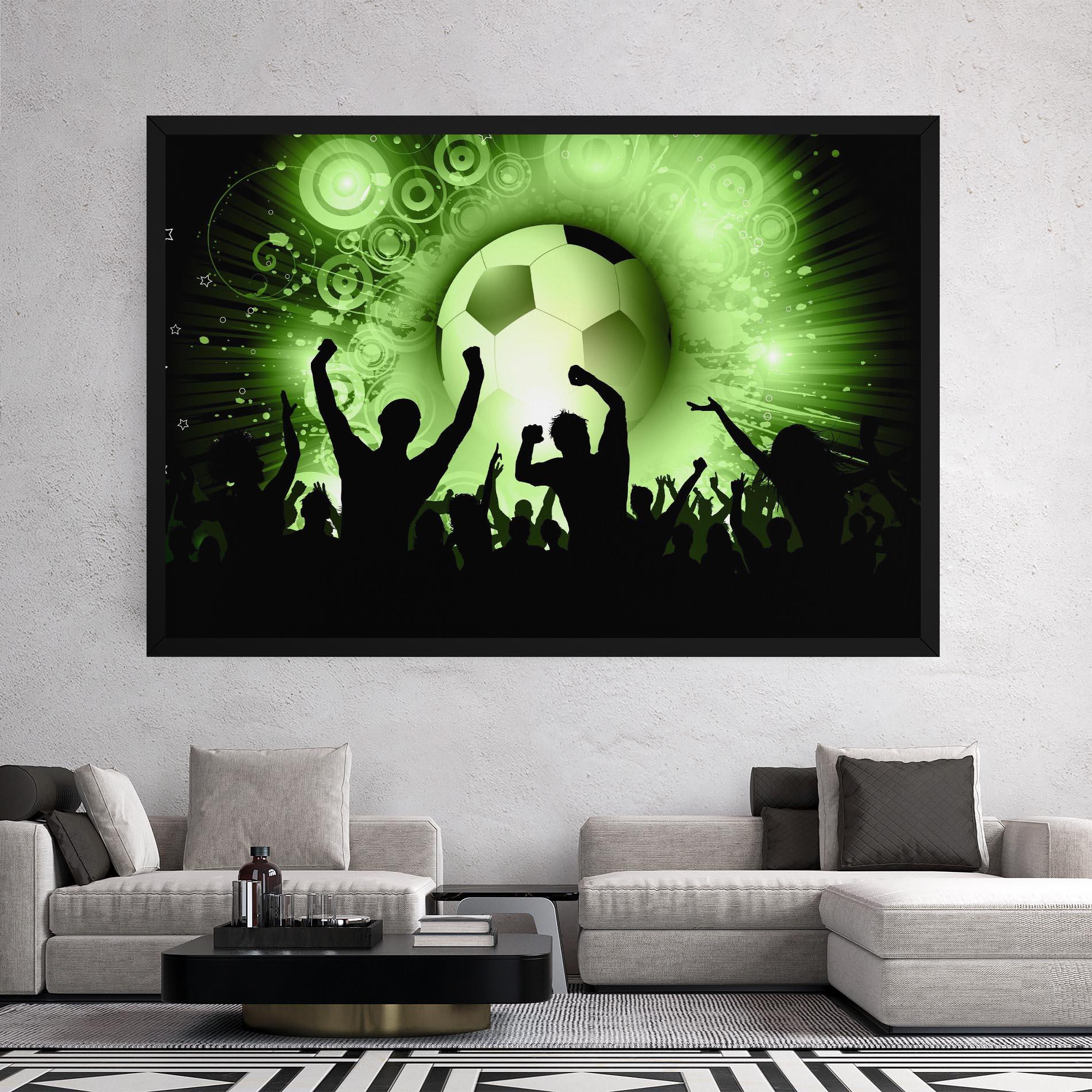 Leinwandbild Football Crowd mockup 2