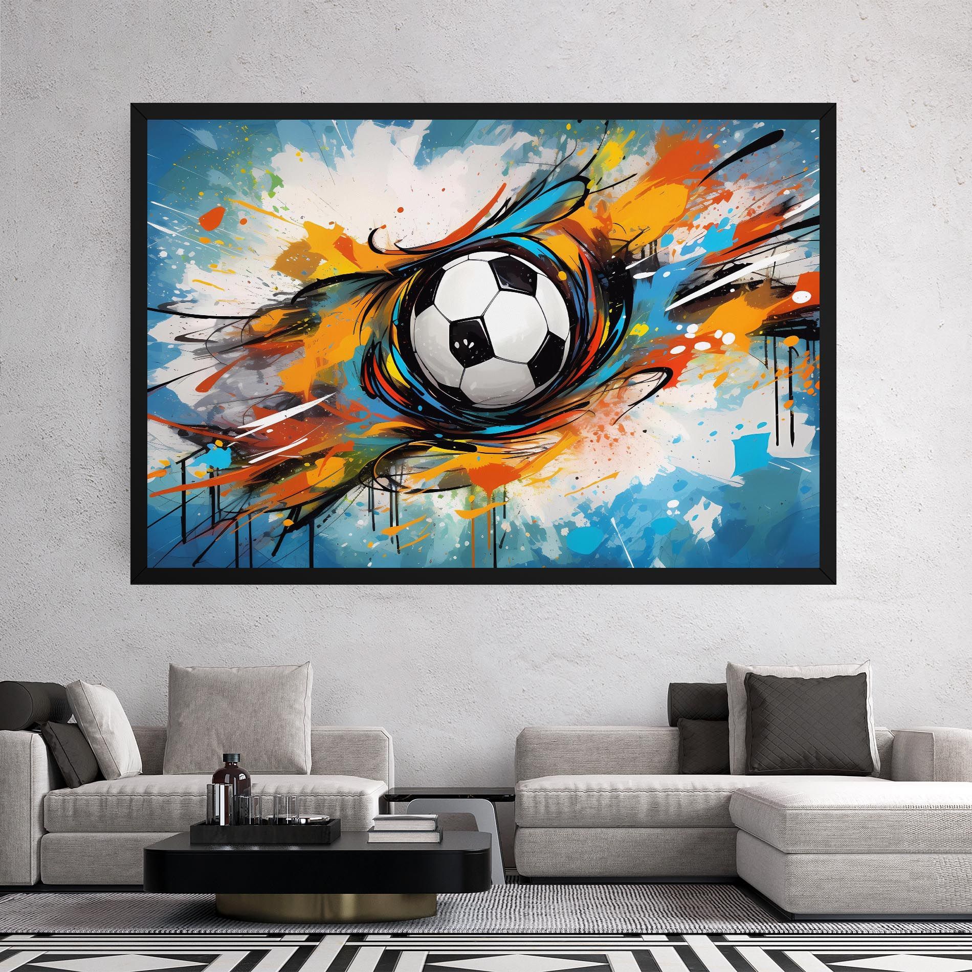 Football Flight Graffiti mockup 2