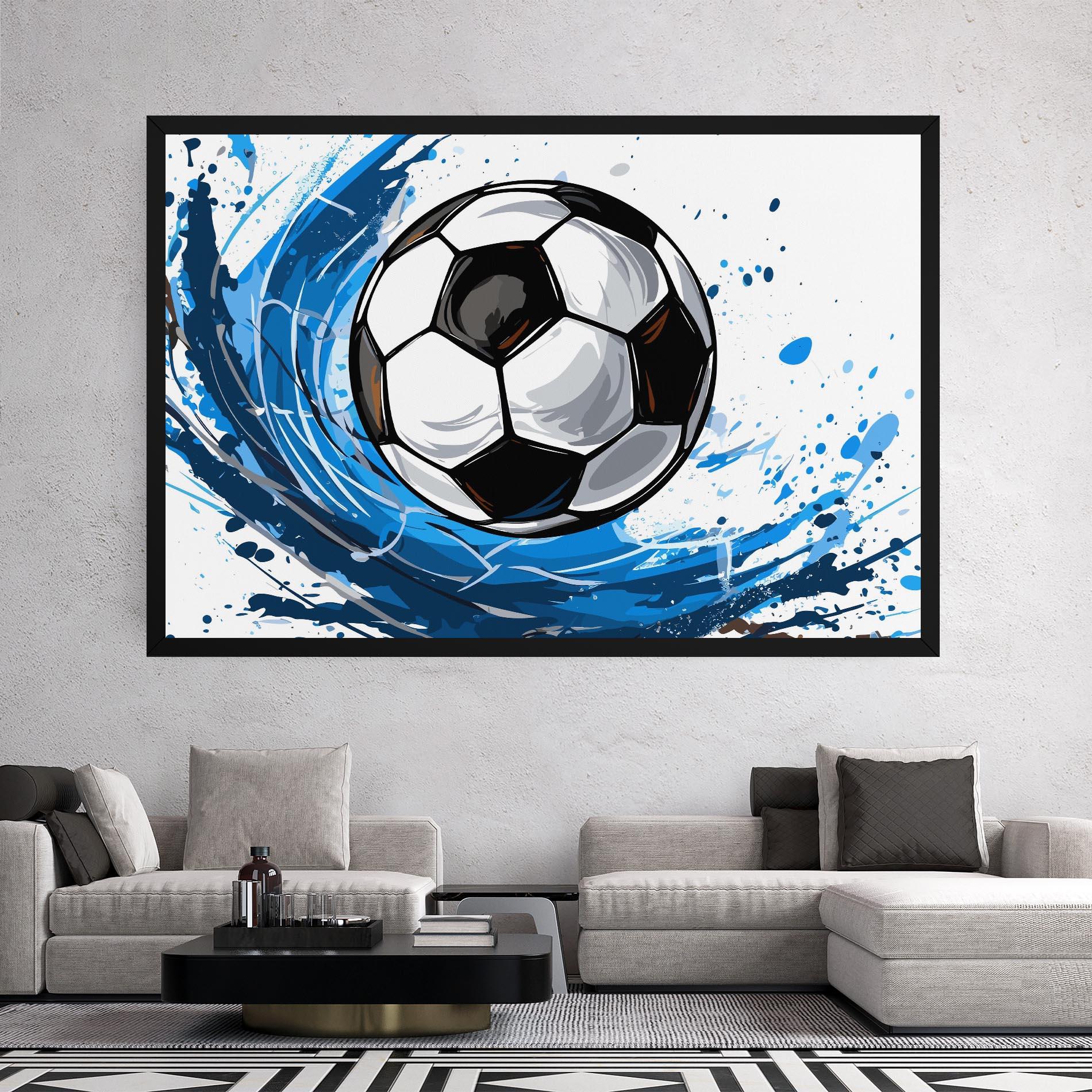 Leinwandbild Football Wave mockup 2