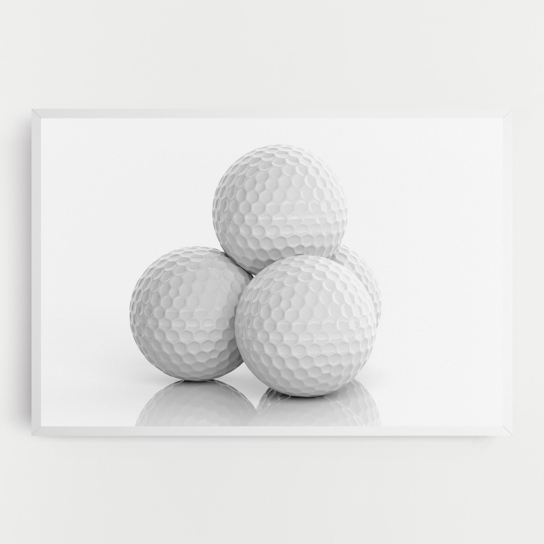 Leinwandbild 3d Golf Balls mockup 0