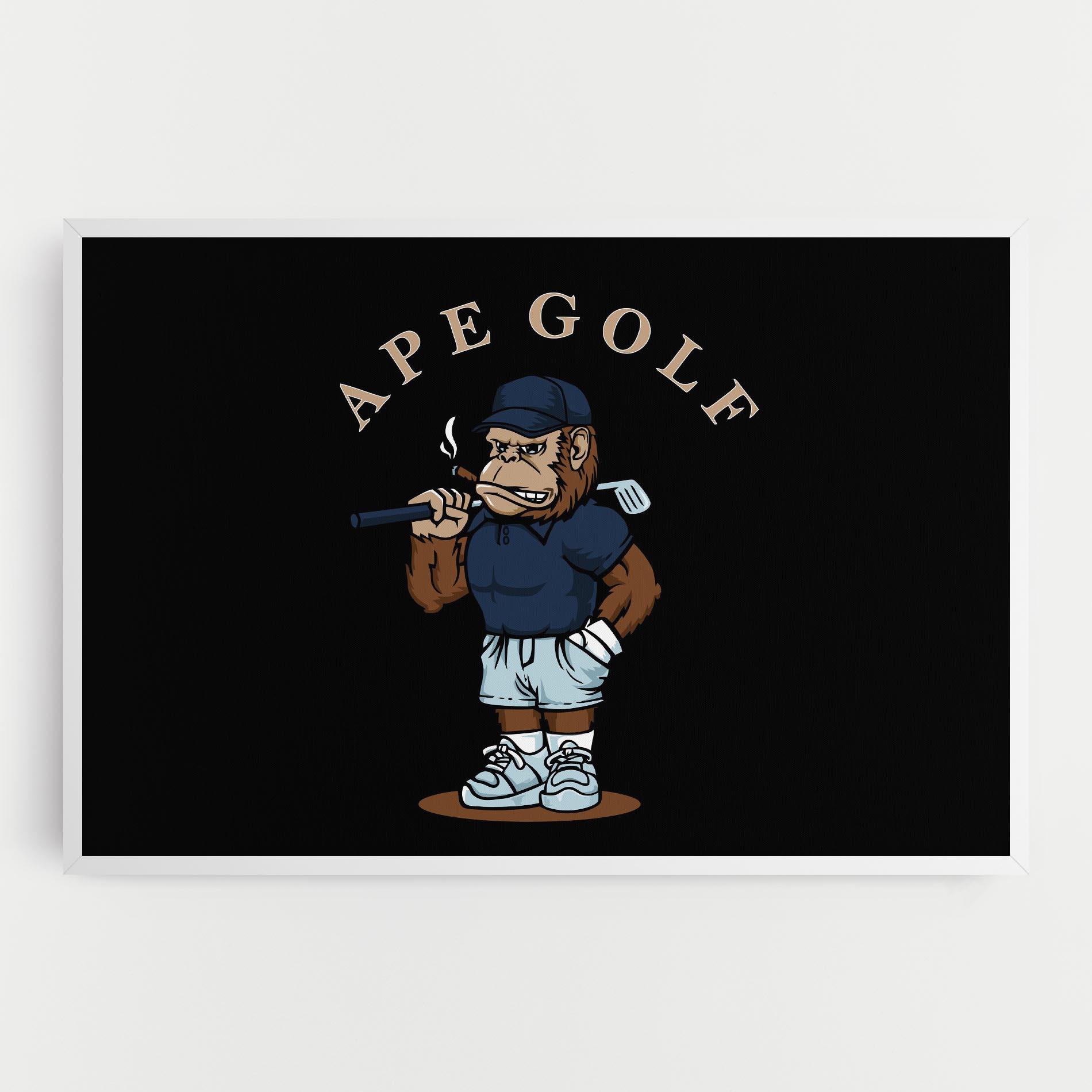 Leinwandbild Ape Golf mockup 0