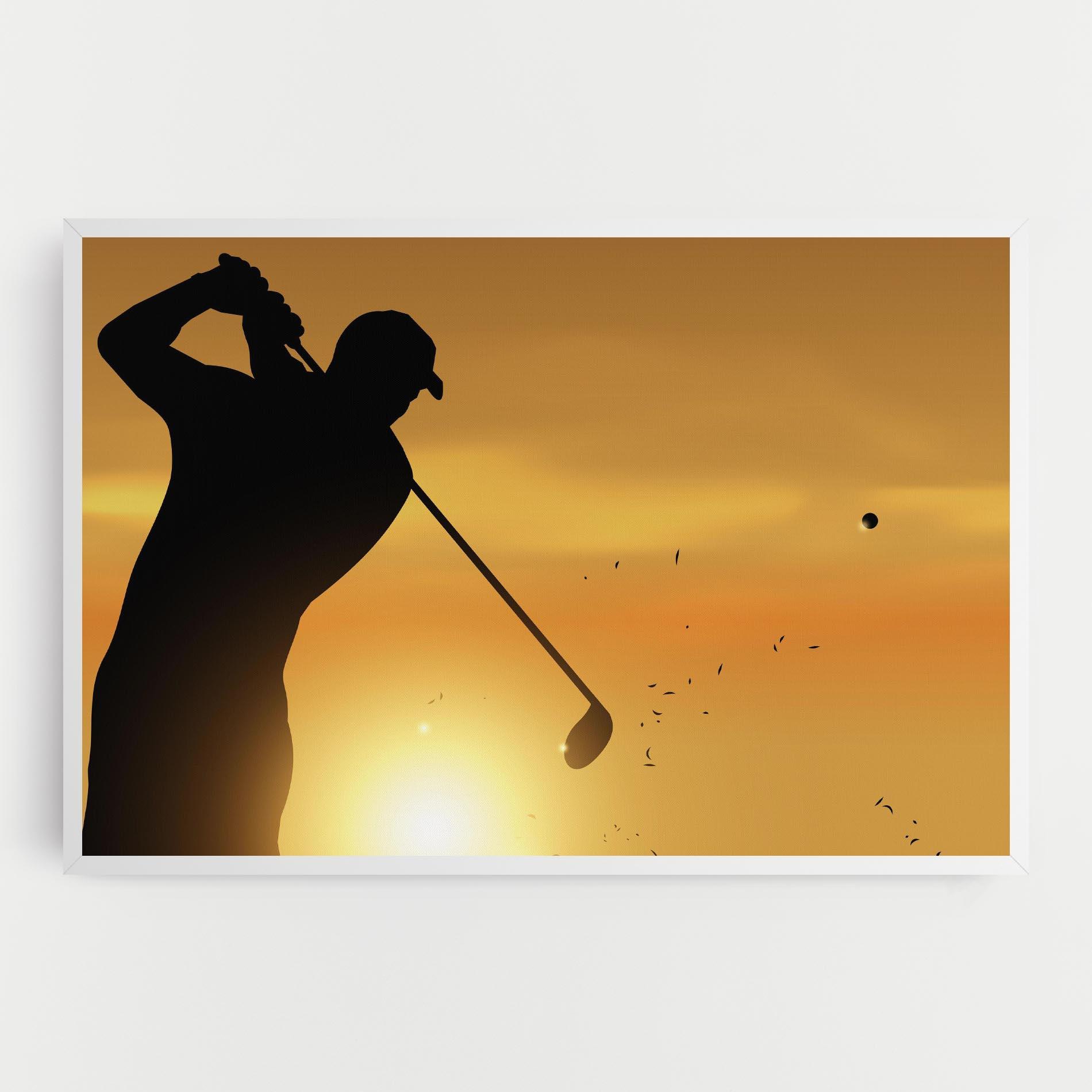 Leinwandbild Gold Sunrise mockup 0