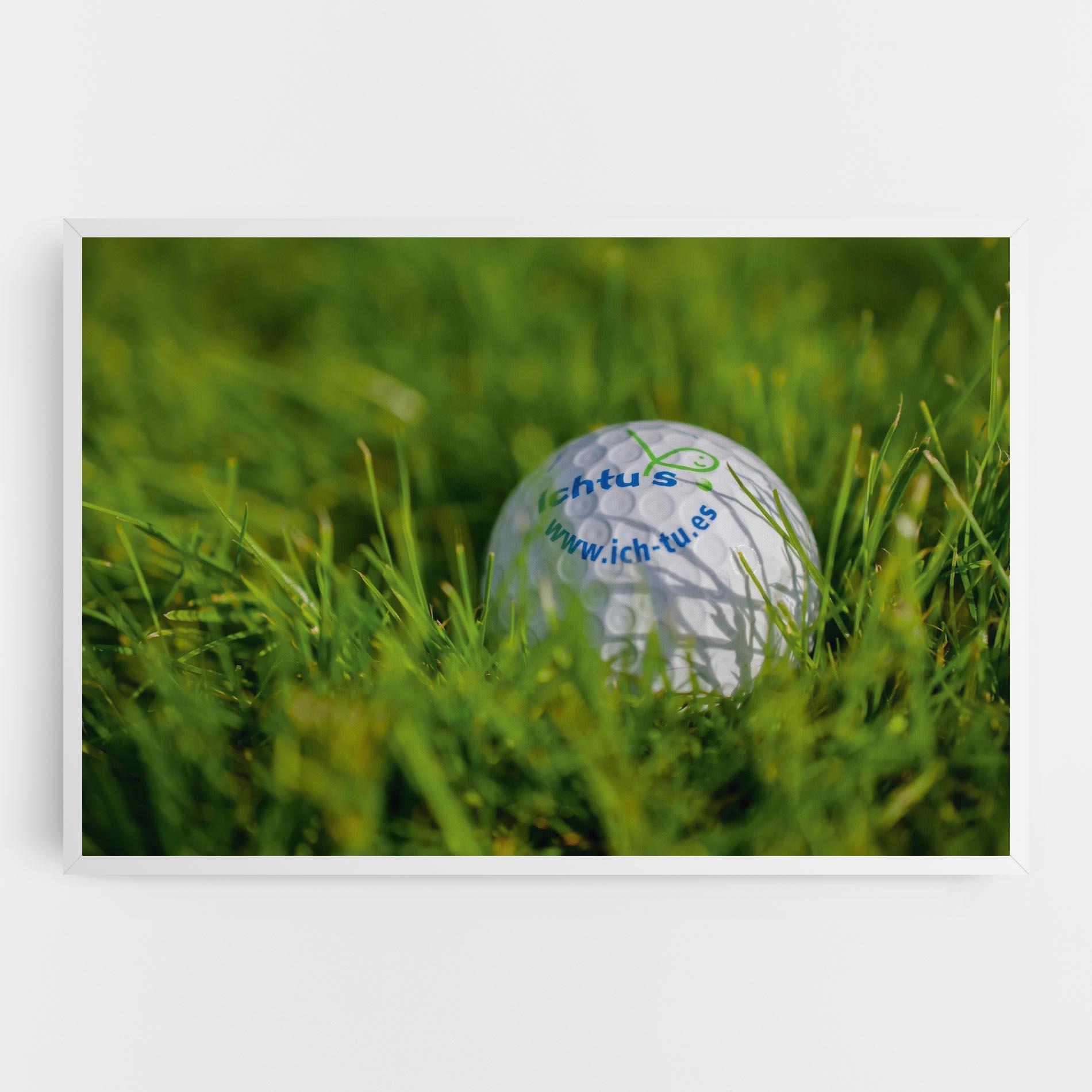 Leinwandbild Golf Ball In Grass mockup 0