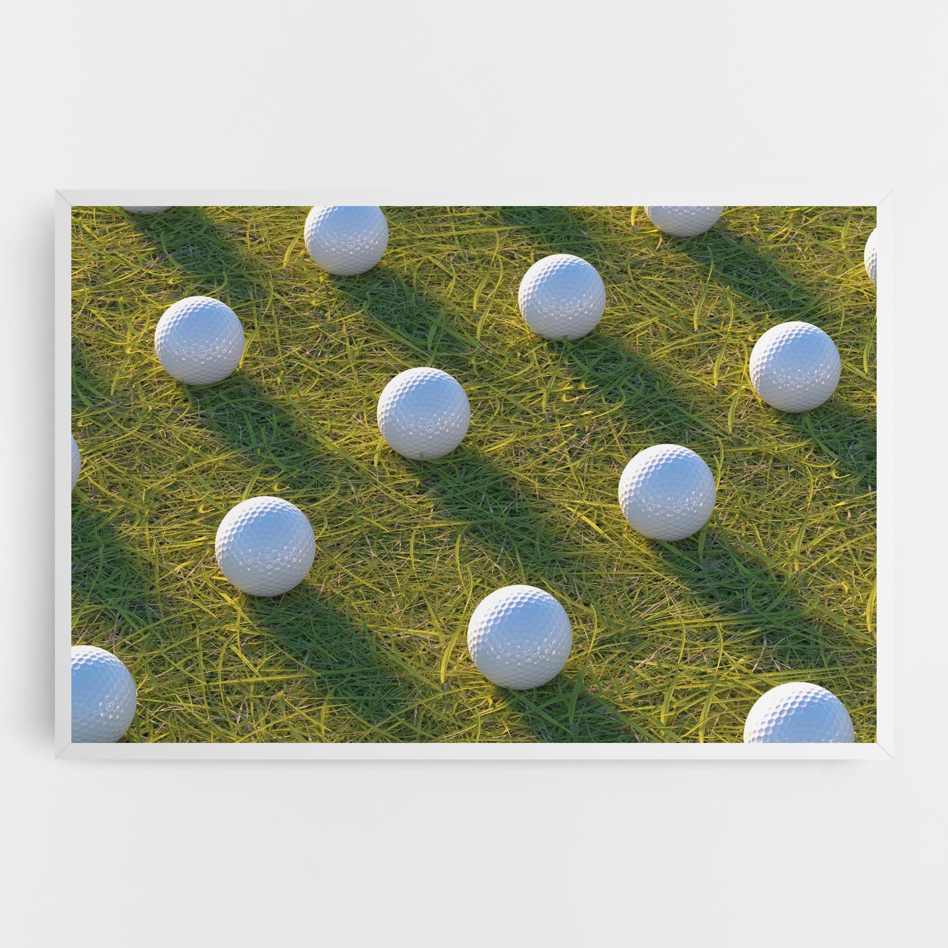 Golf Ball On Grass mockup 0