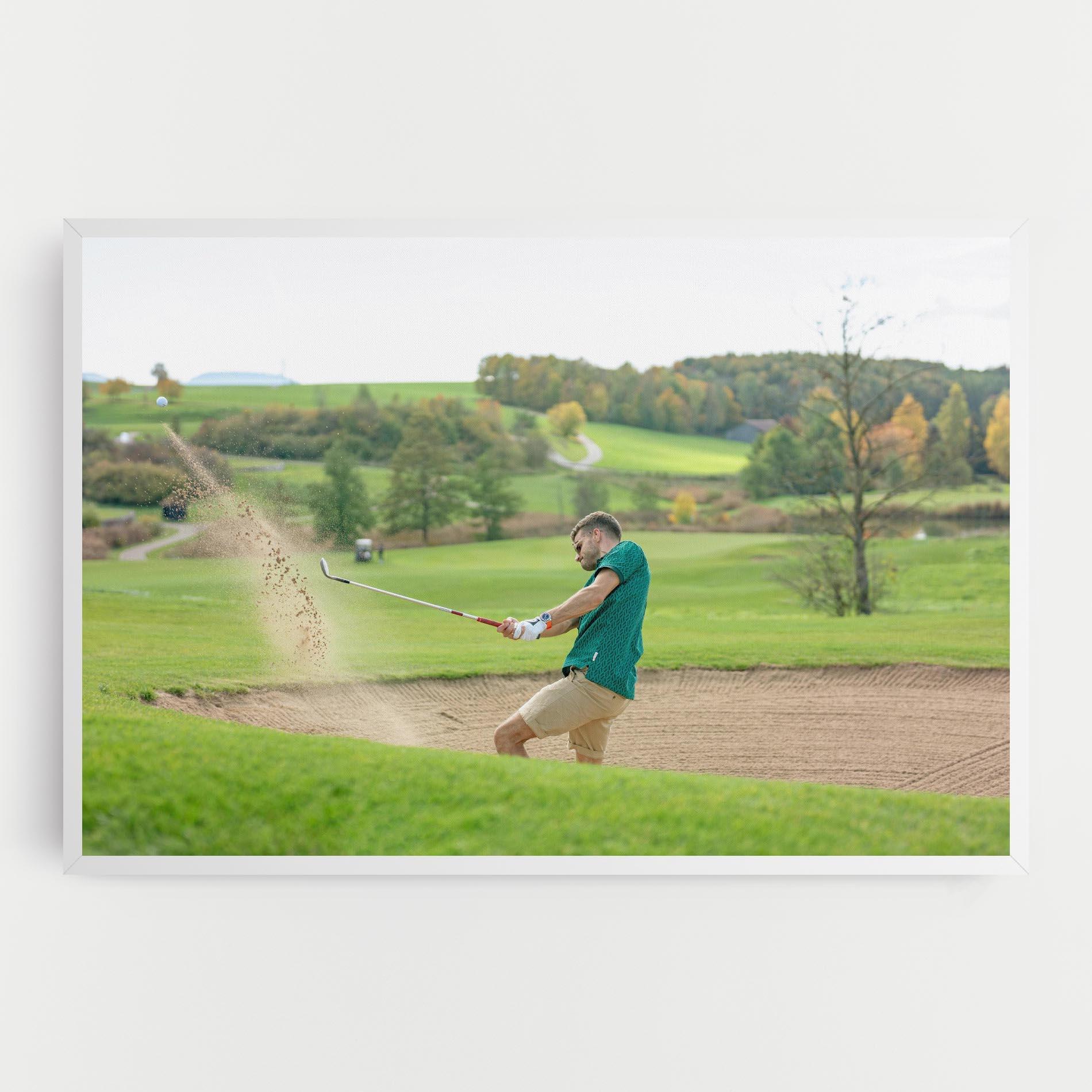 Leinwandbild Green Tshirt Golf Player mockup 0