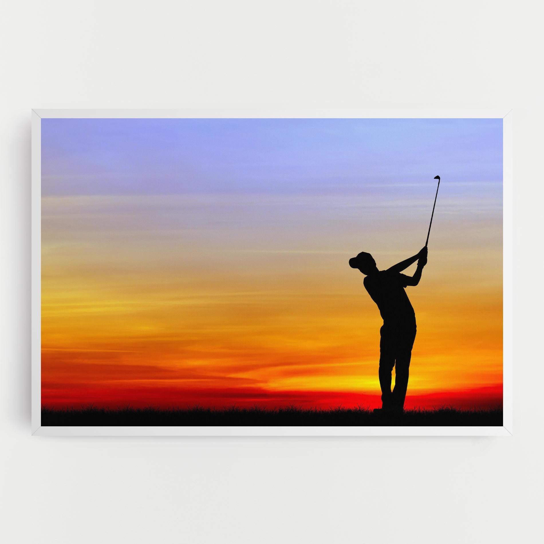 Playing Golf Sunrise mockup 0