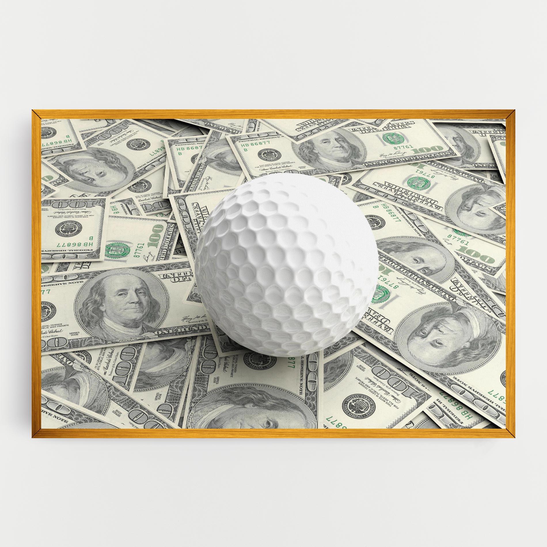Leinwandbild 3d Golf Ball mockup 0