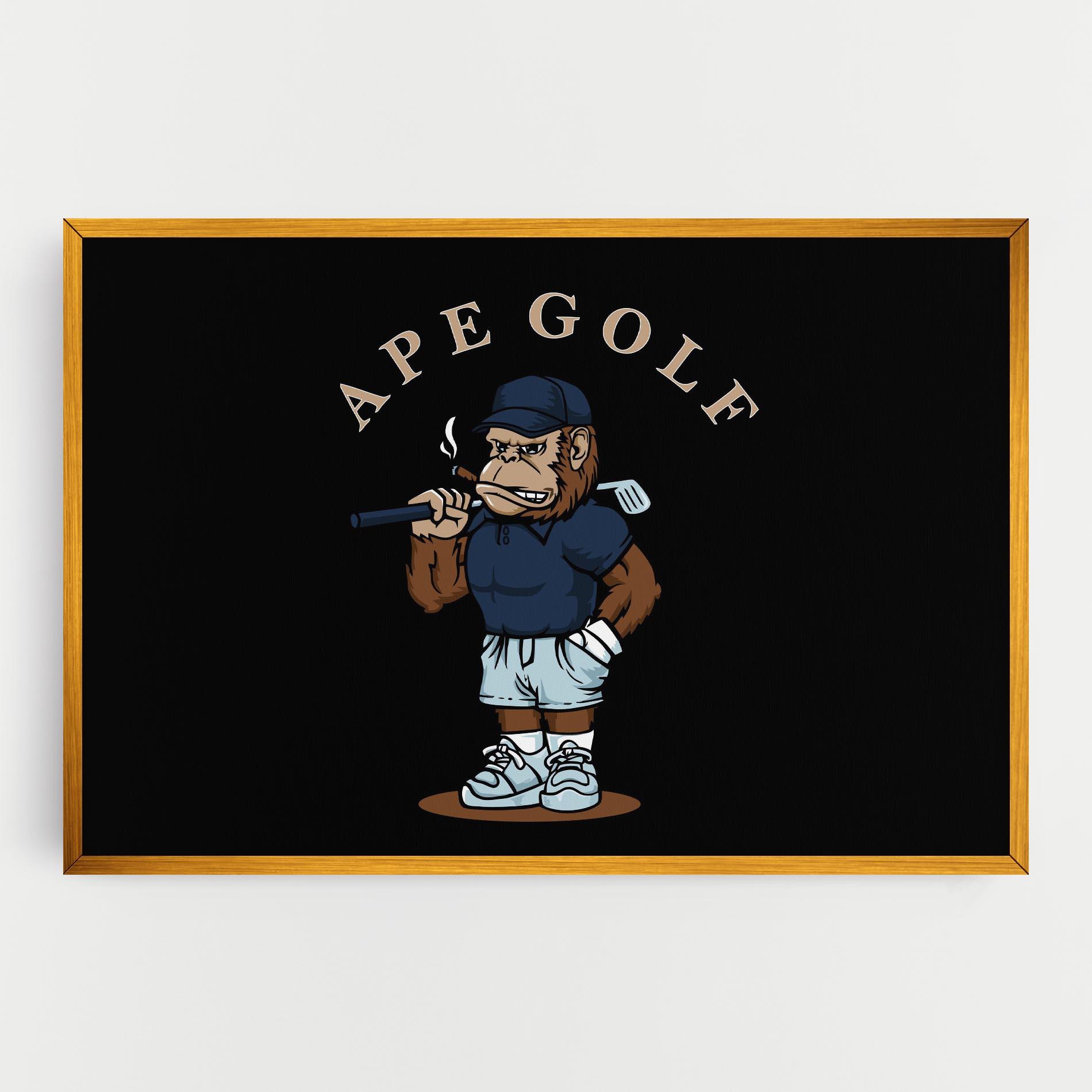 Leinwandbild Ape Golf mockup 0