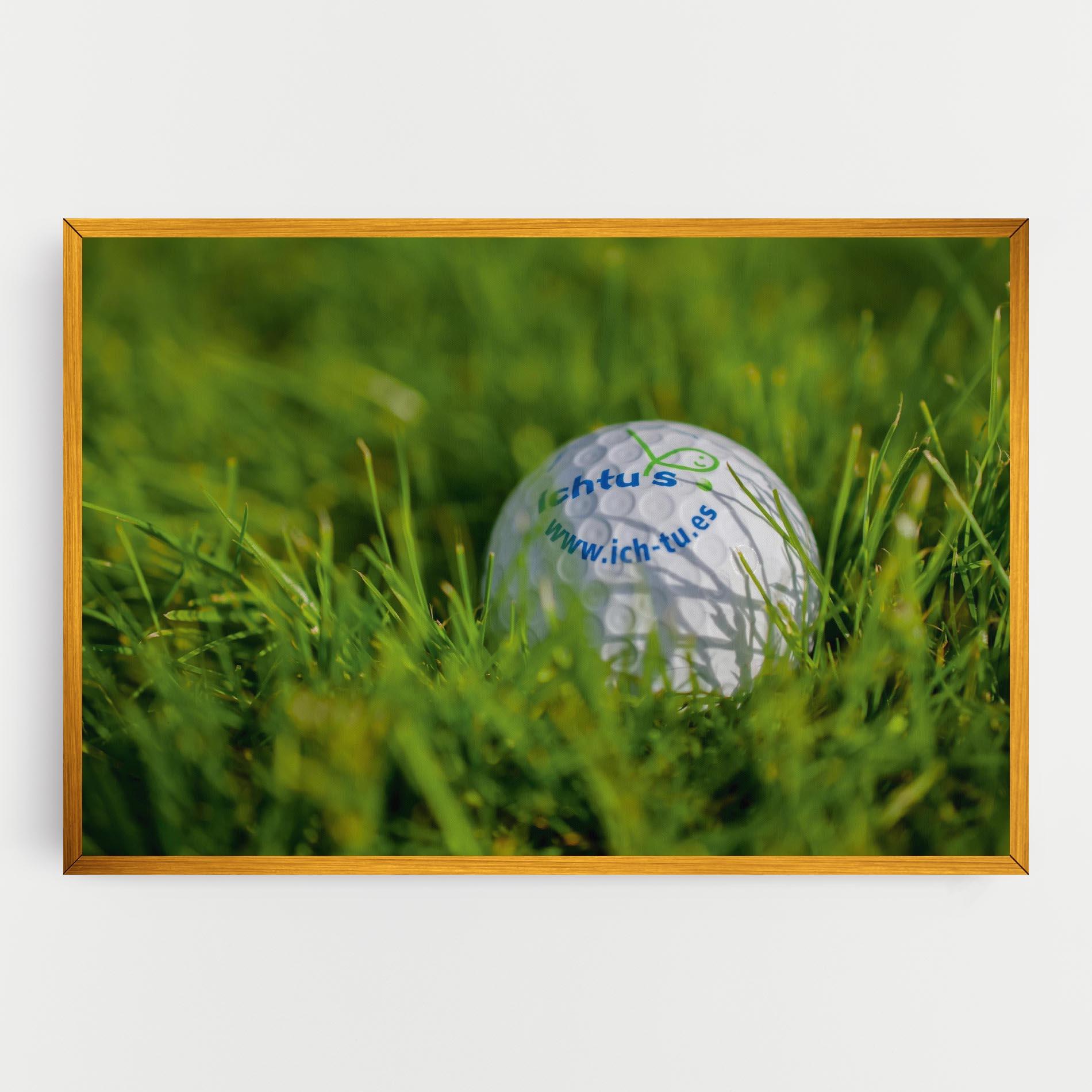 Leinwandbild Golf Ball In Grass mockup 0