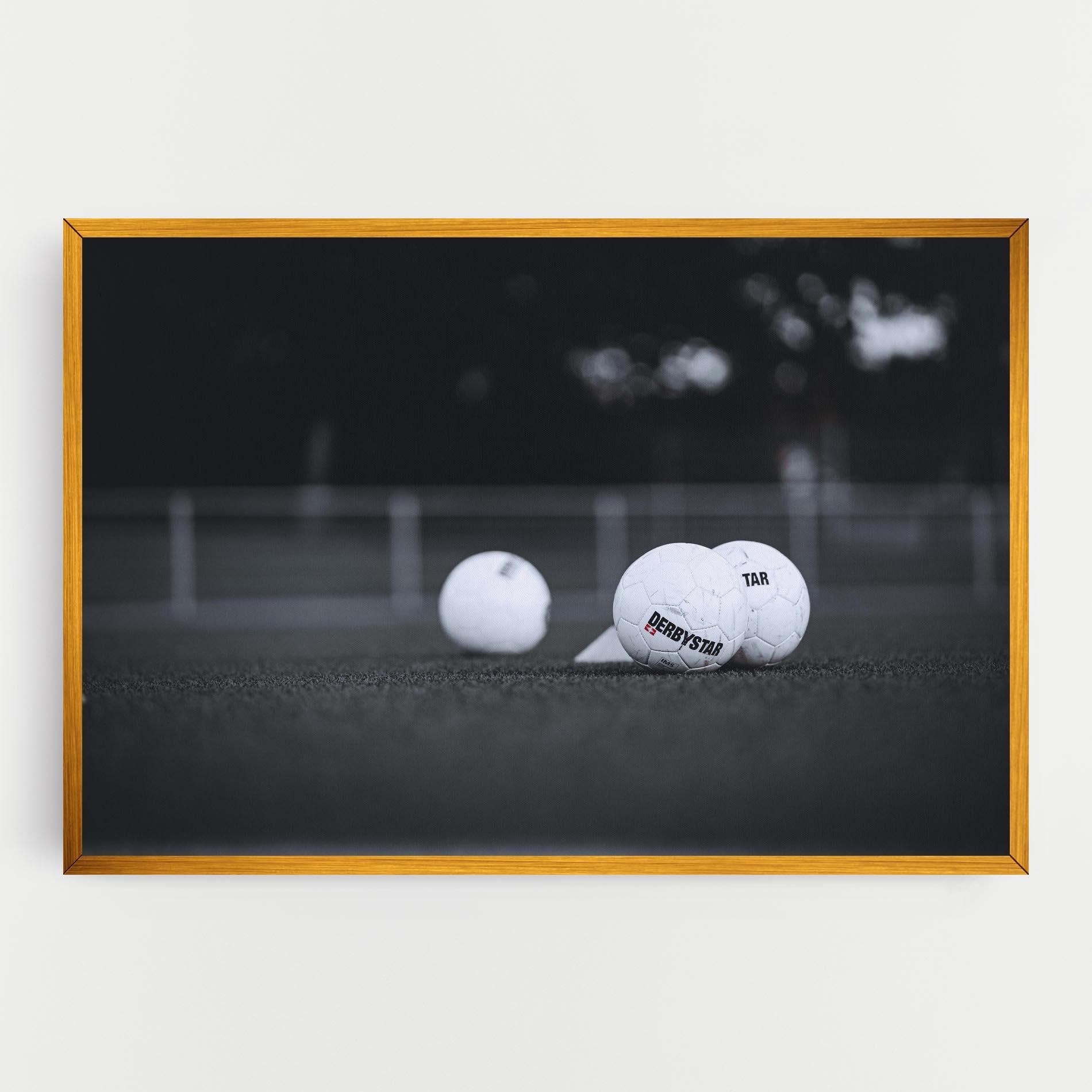 Leinwandbild Golf Ball On Grey mockup 0