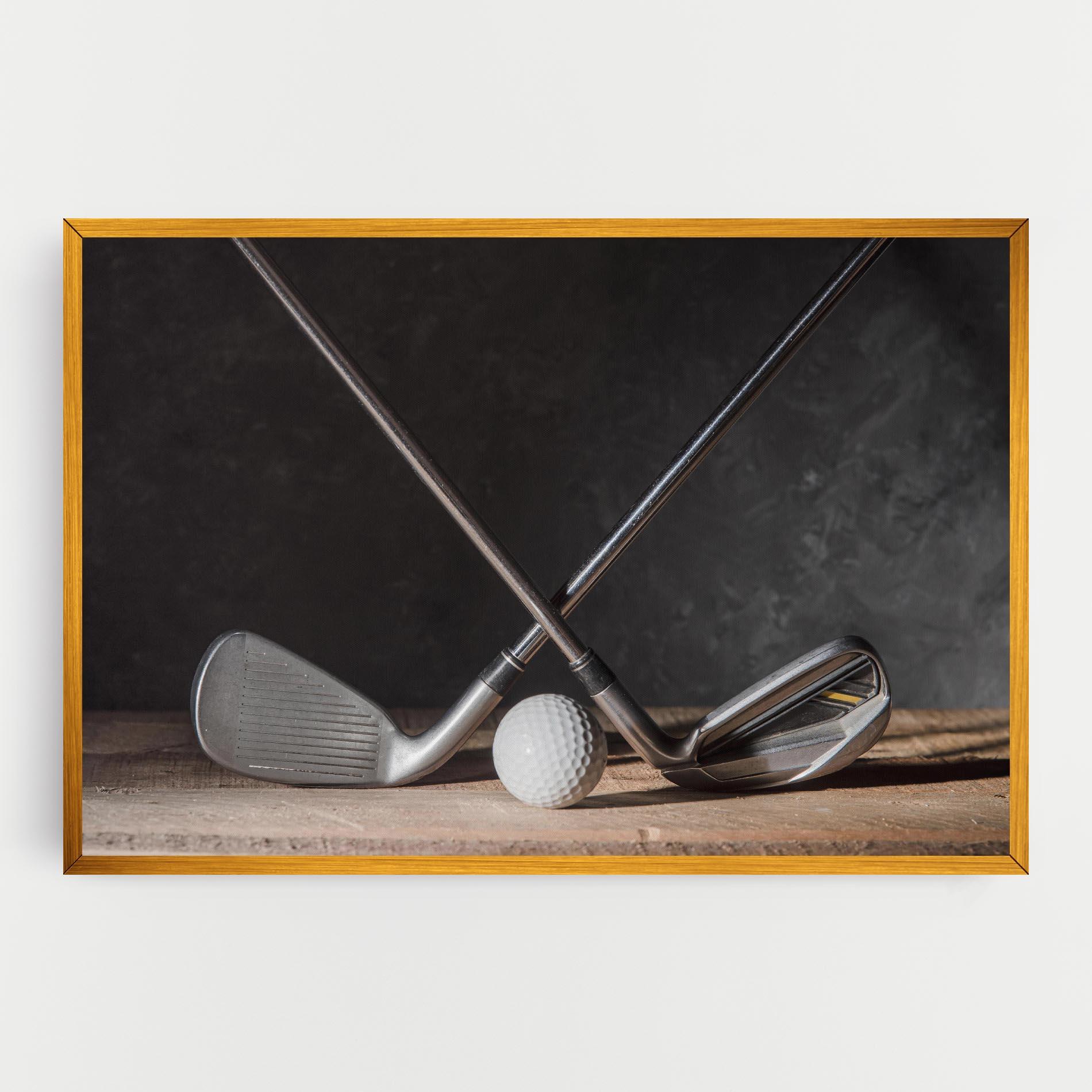 Leinwandbild Golf Club Ball mockup 0