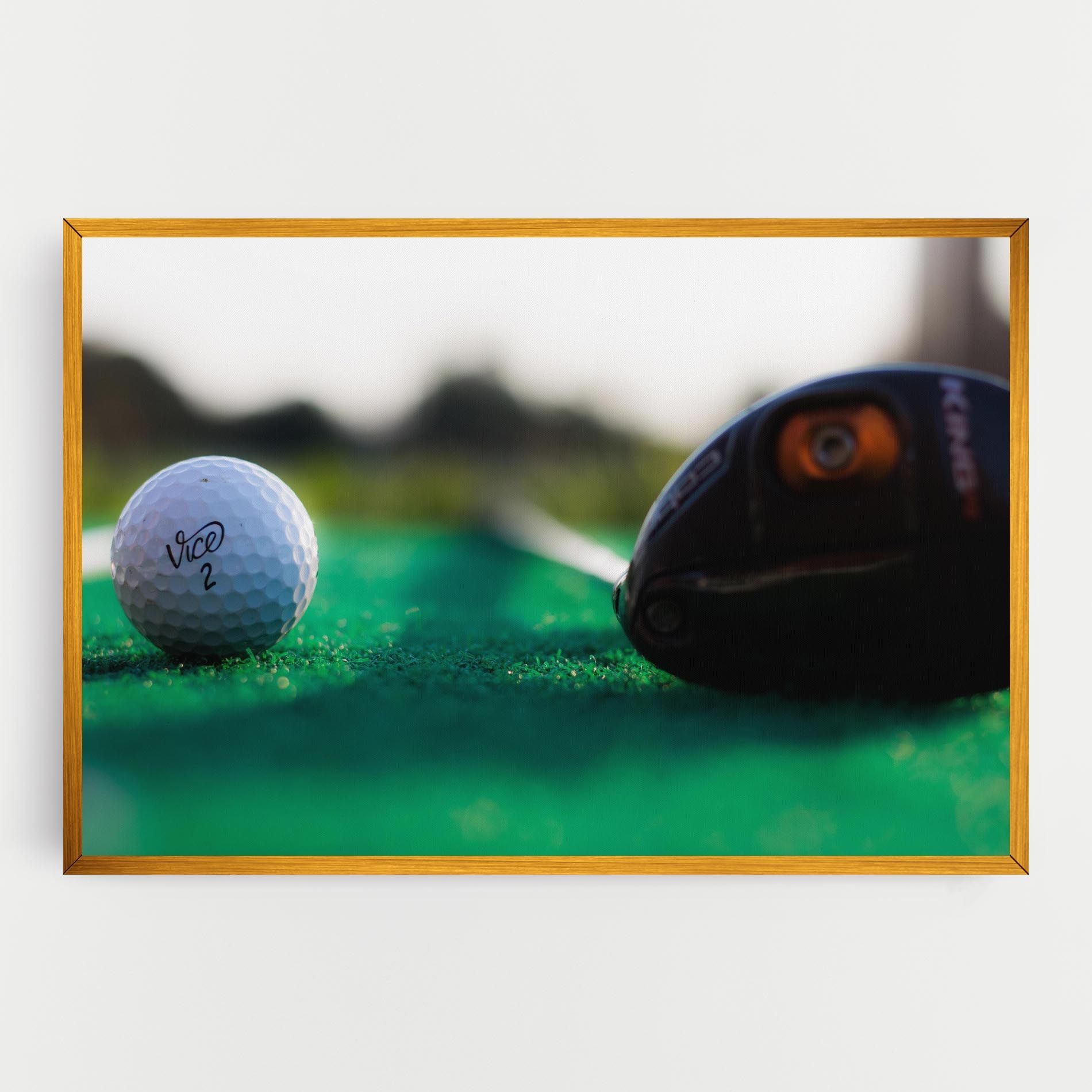 Green Grass Golf Ball mockup 0
