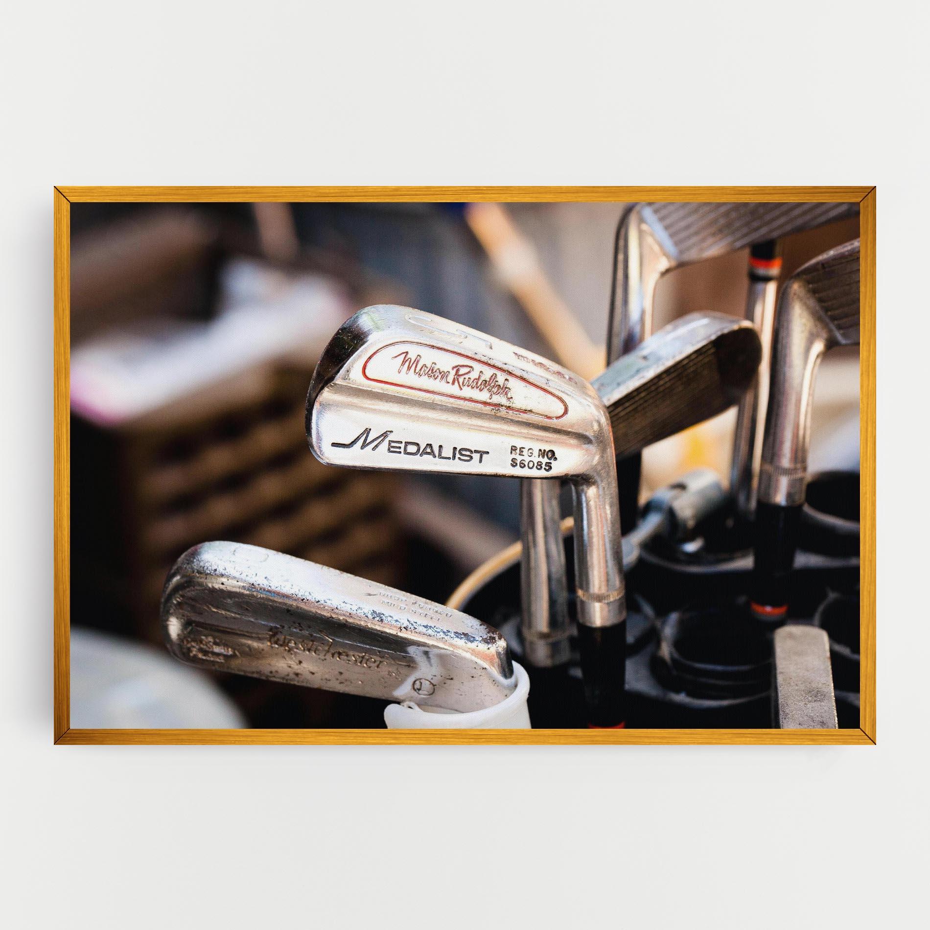 Leinwandbild Silver Golf Club mockup 0