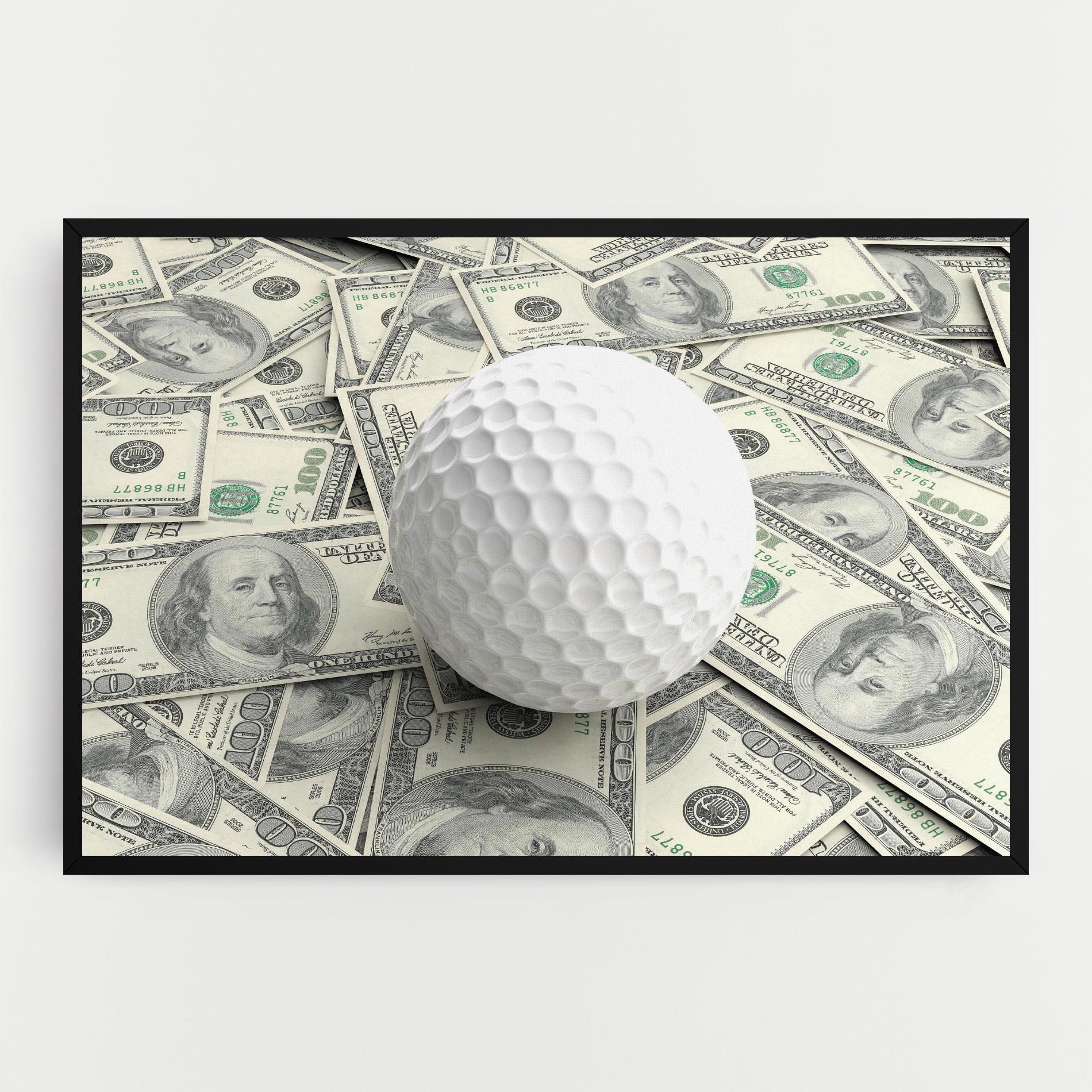 Leinwandbild 3d Golf Ball mockup 0
