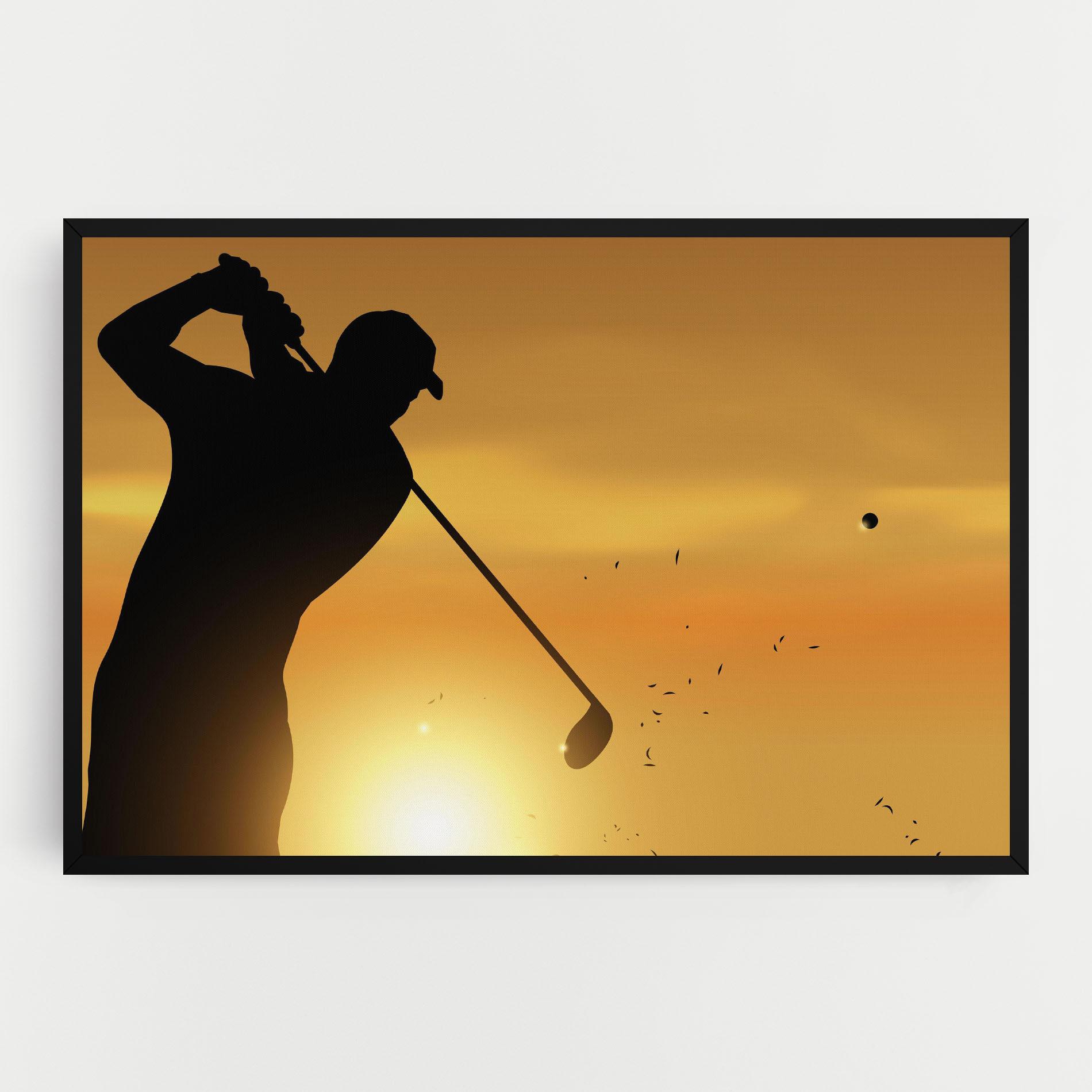 Leinwandbild Gold Sunrise mockup 0