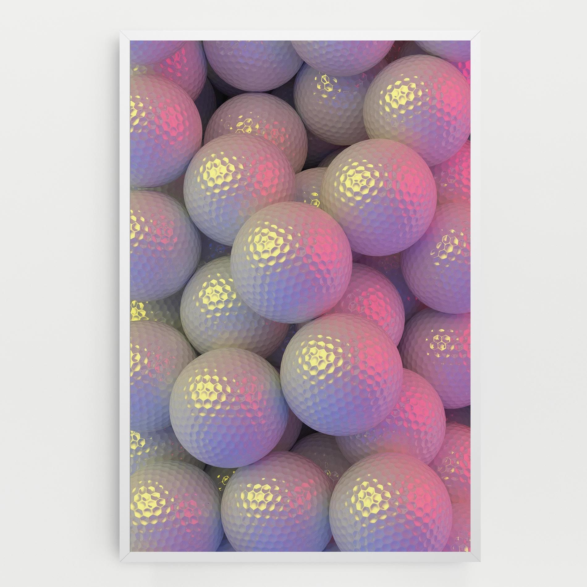 Purple Light Golf Ball mockup 0