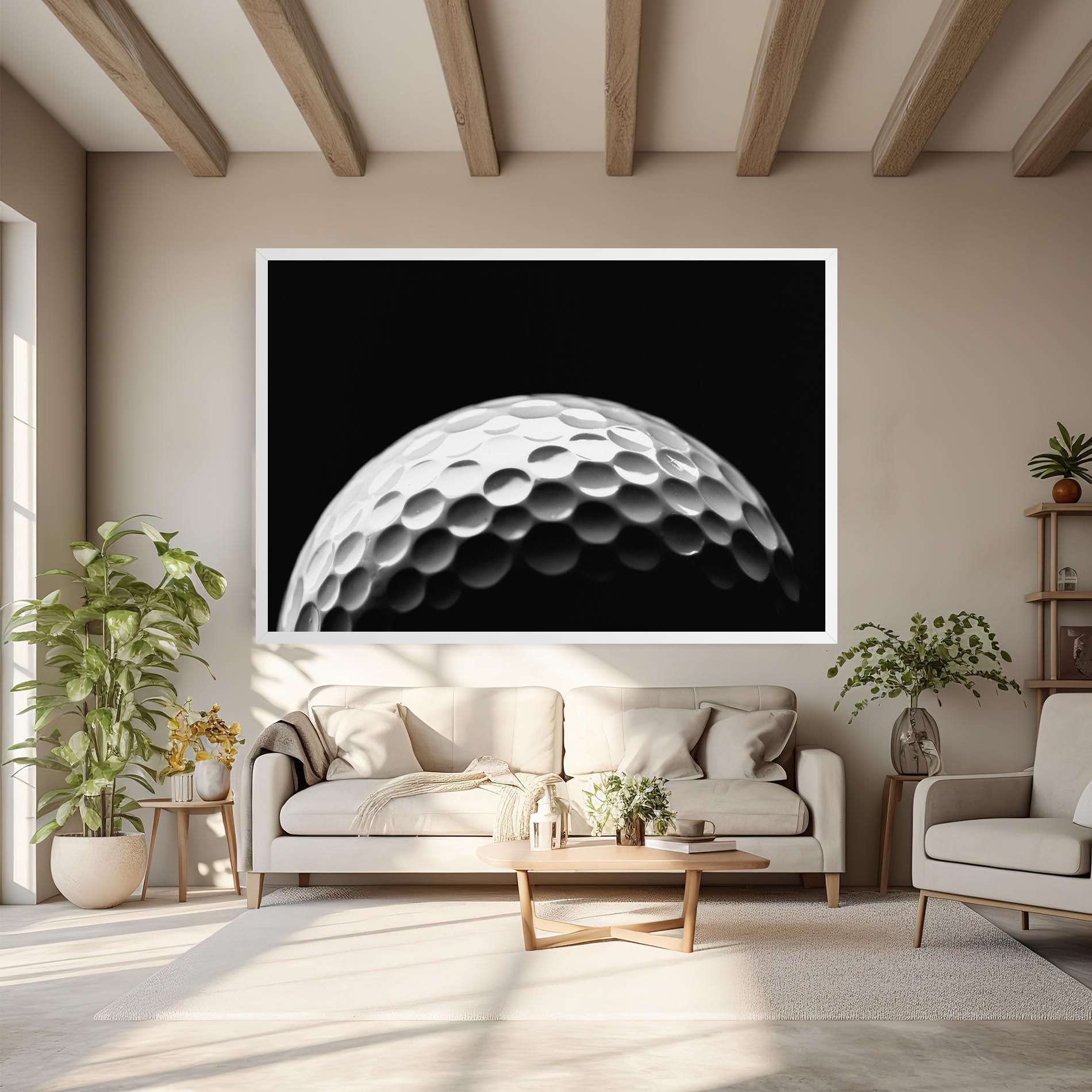 Leinwandbild Golf Ball Close Up mockup 6