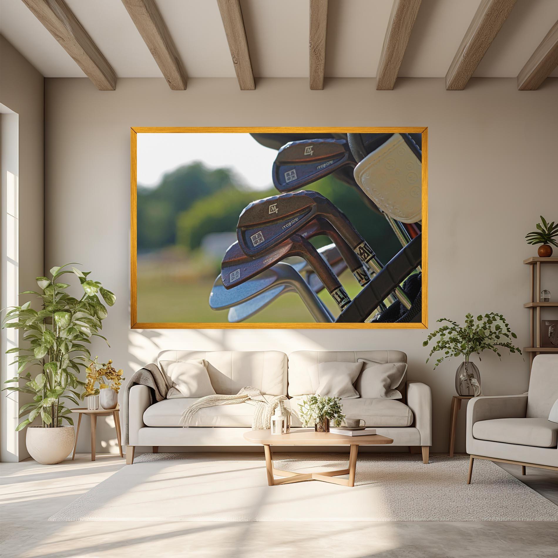 Leinwandbild Brown Golf Club mockup 6