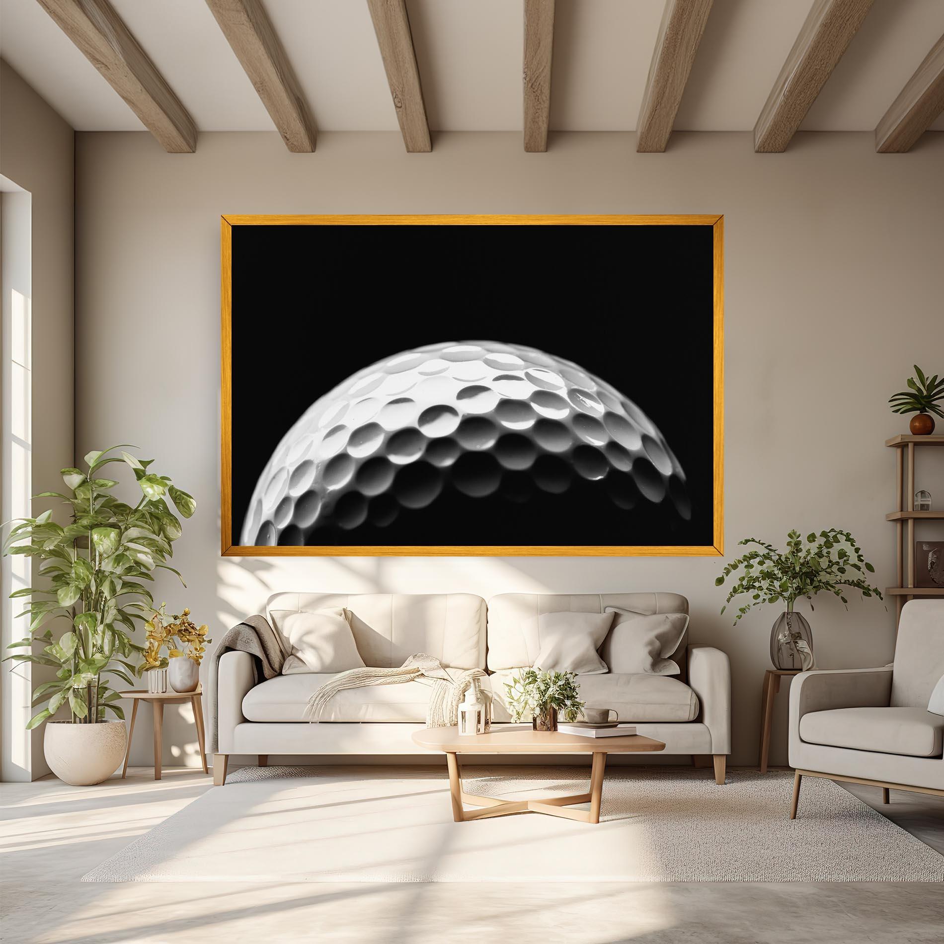 Leinwandbild Golf Ball Close Up mockup 6