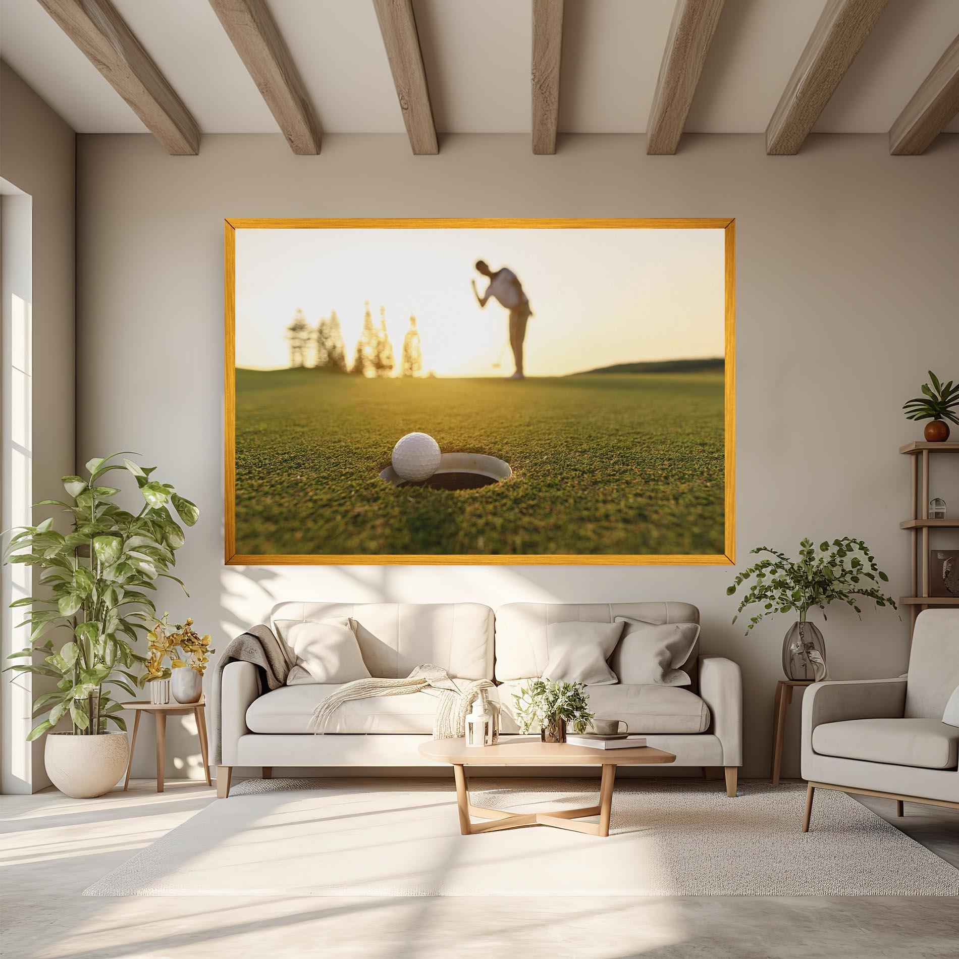 Leinwandbild Golfer Concept mockup 6