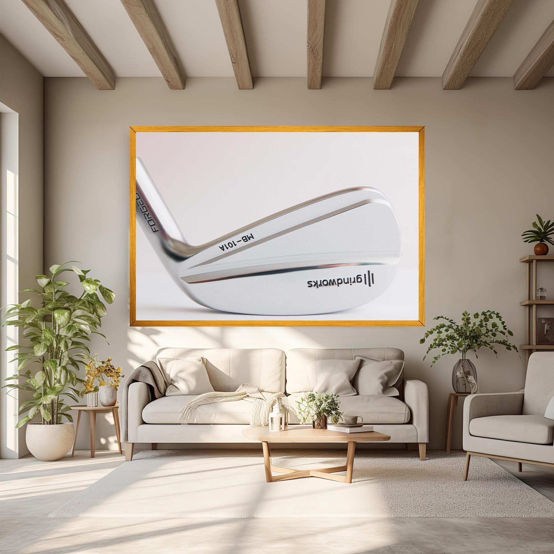 Leinwandbild Shiny Golf Club mockup 6