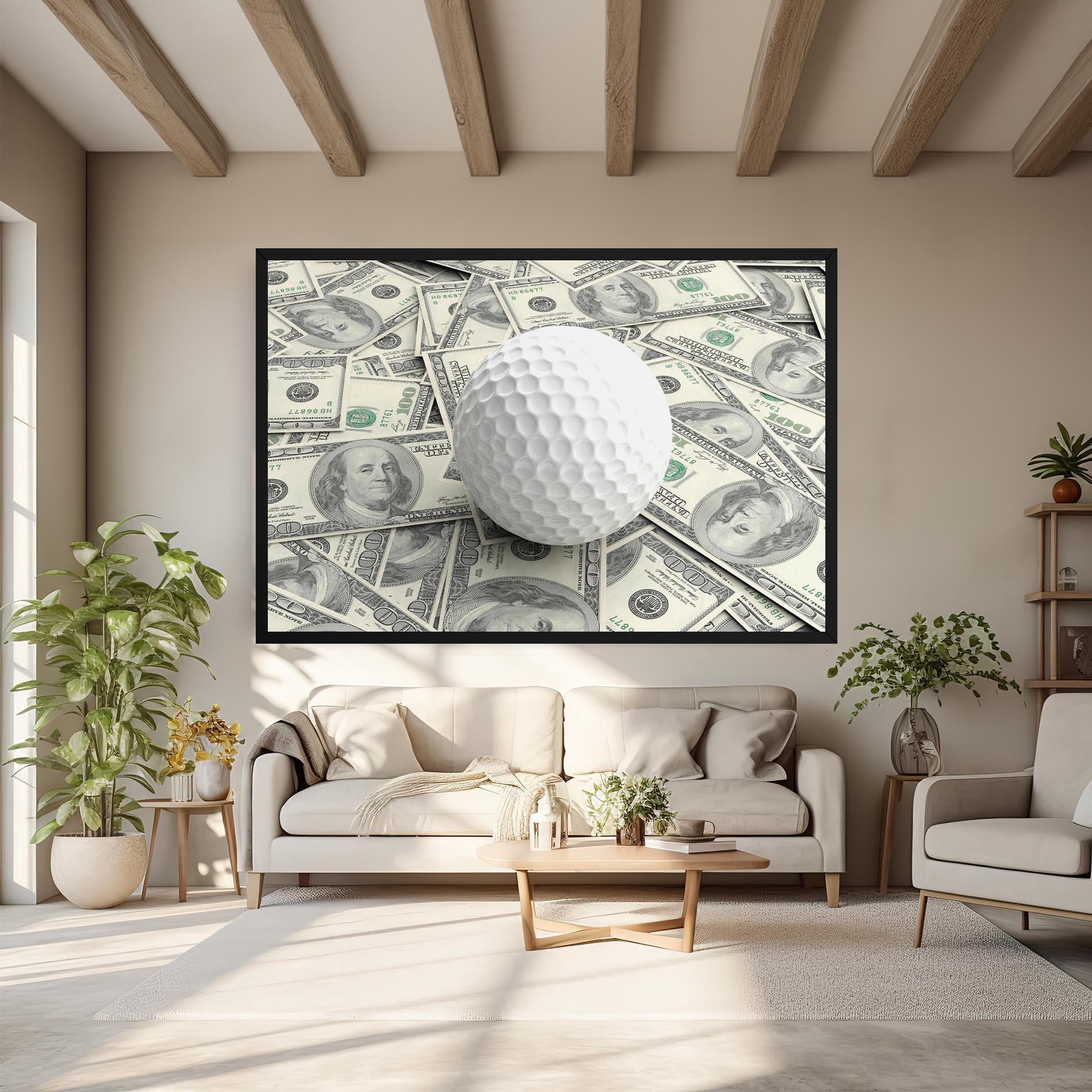 Leinwandbild 3d Golf Ball mockup 6