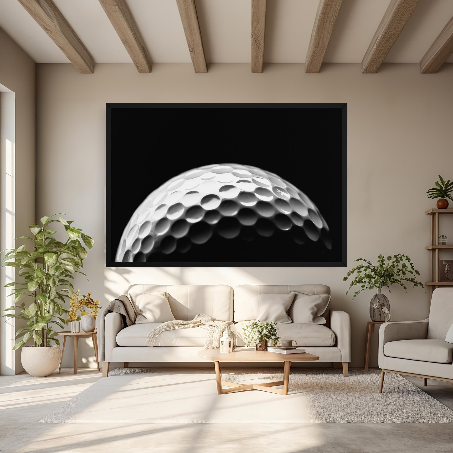 Leinwandbild Golf Ball Close Up mockup 6