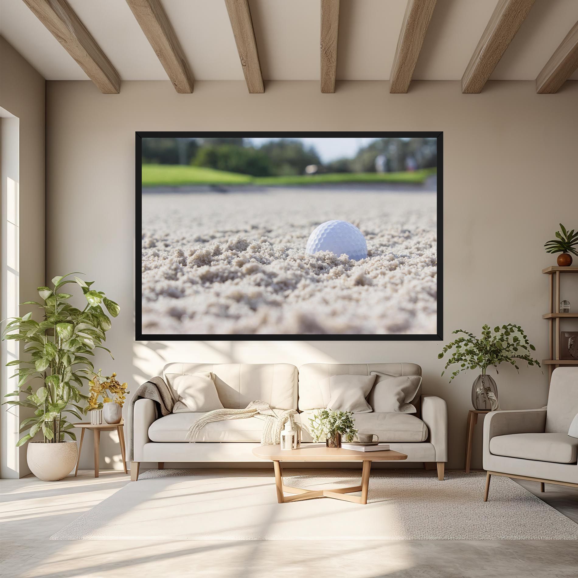 Golf Ball In Sand mockup 6