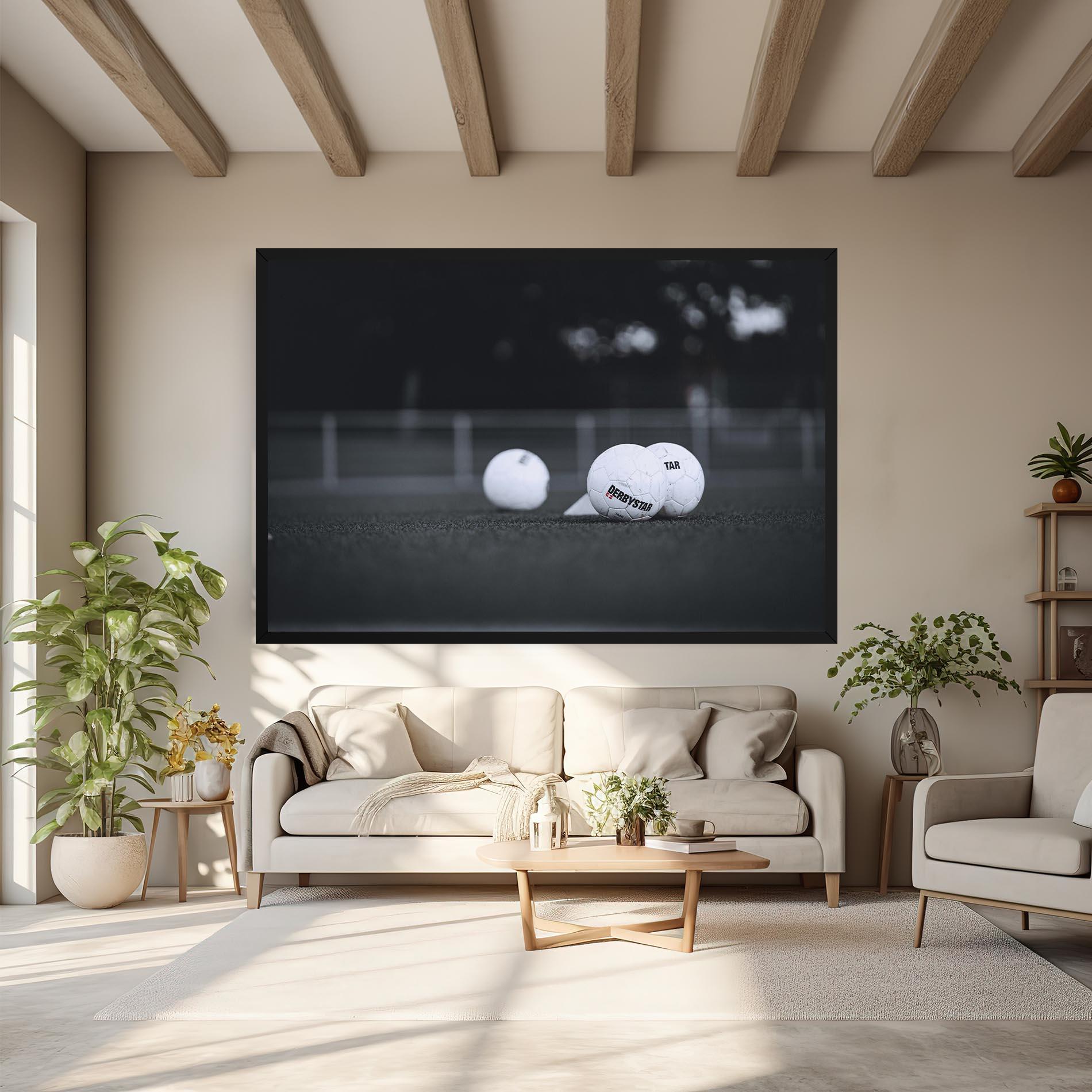 Leinwandbild Golf Ball On Grey mockup 6