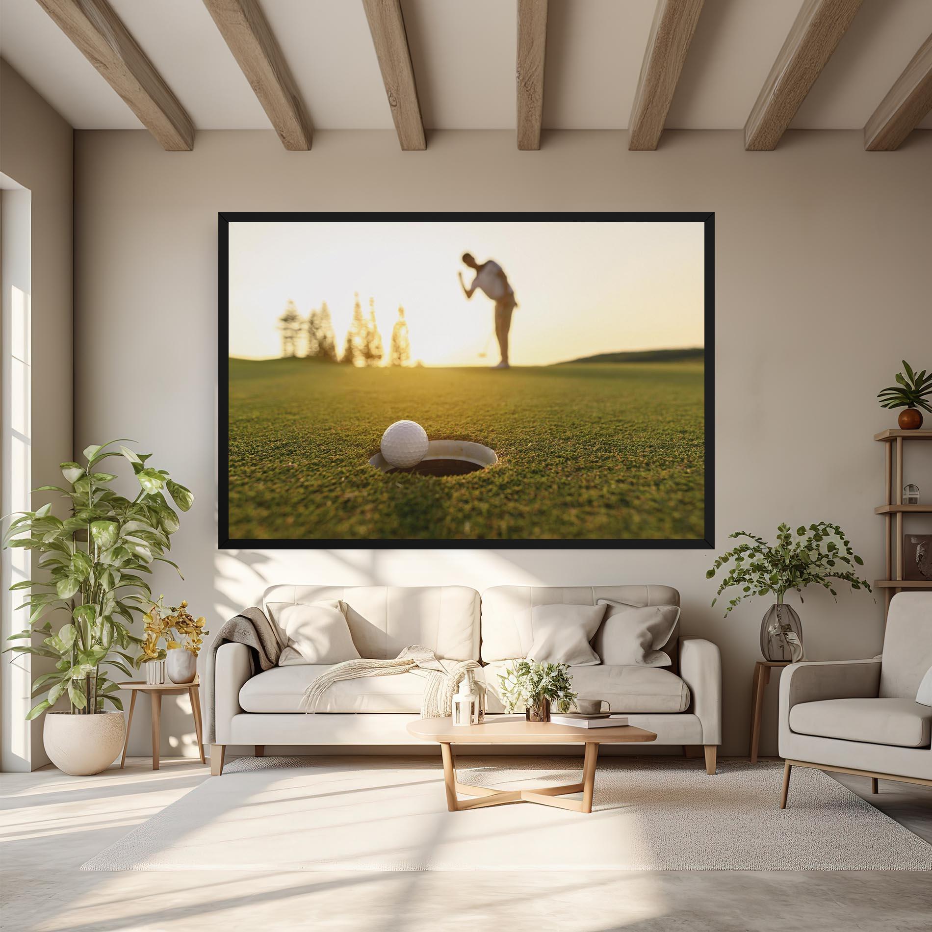 Leinwandbild Golfer Concept mockup 6