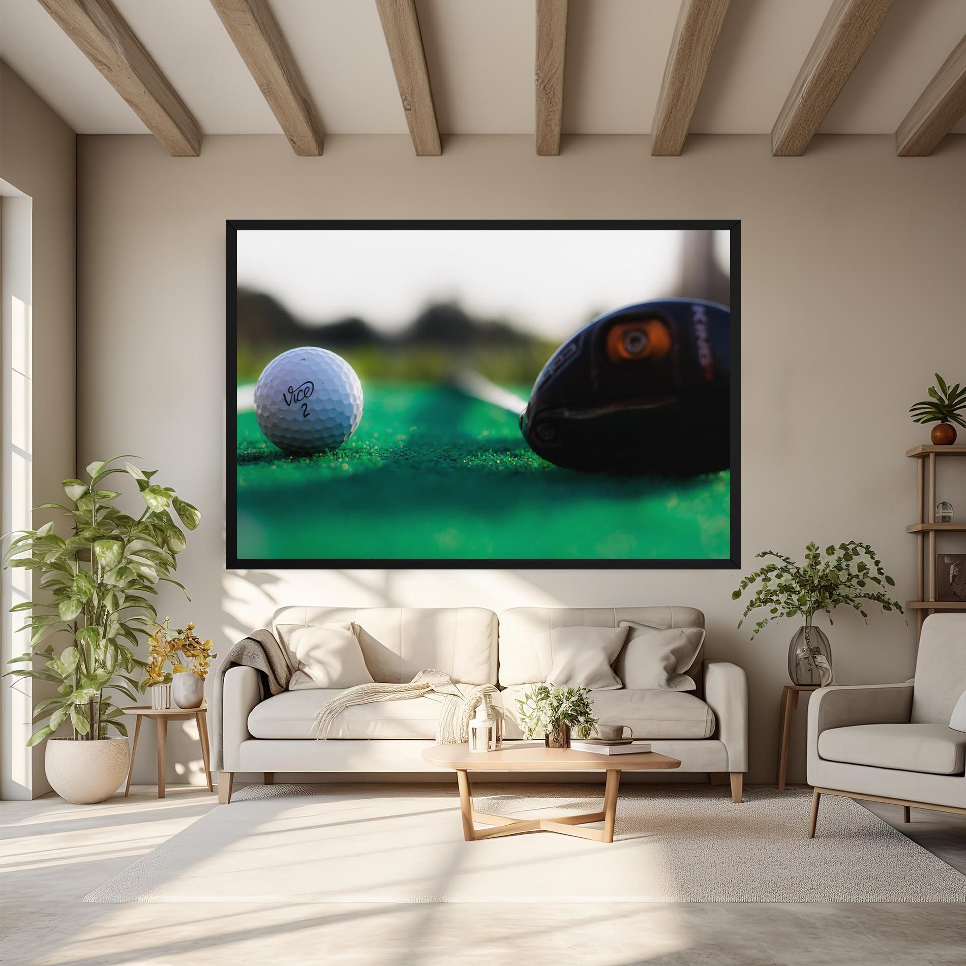Green Grass Golf Ball mockup 6
