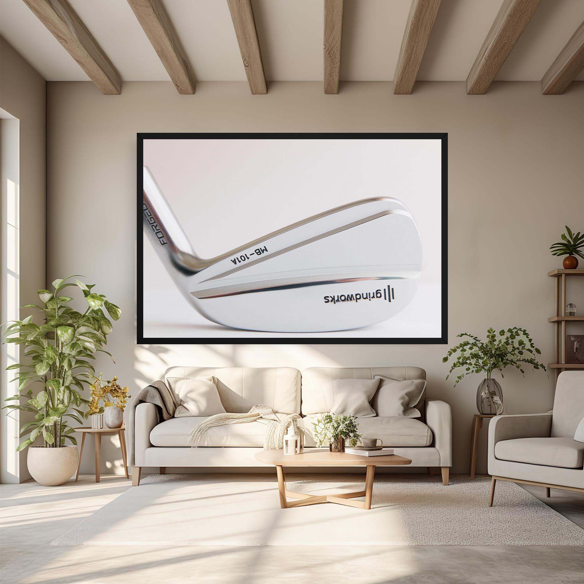 Leinwandbild Shiny Golf Club mockup 6