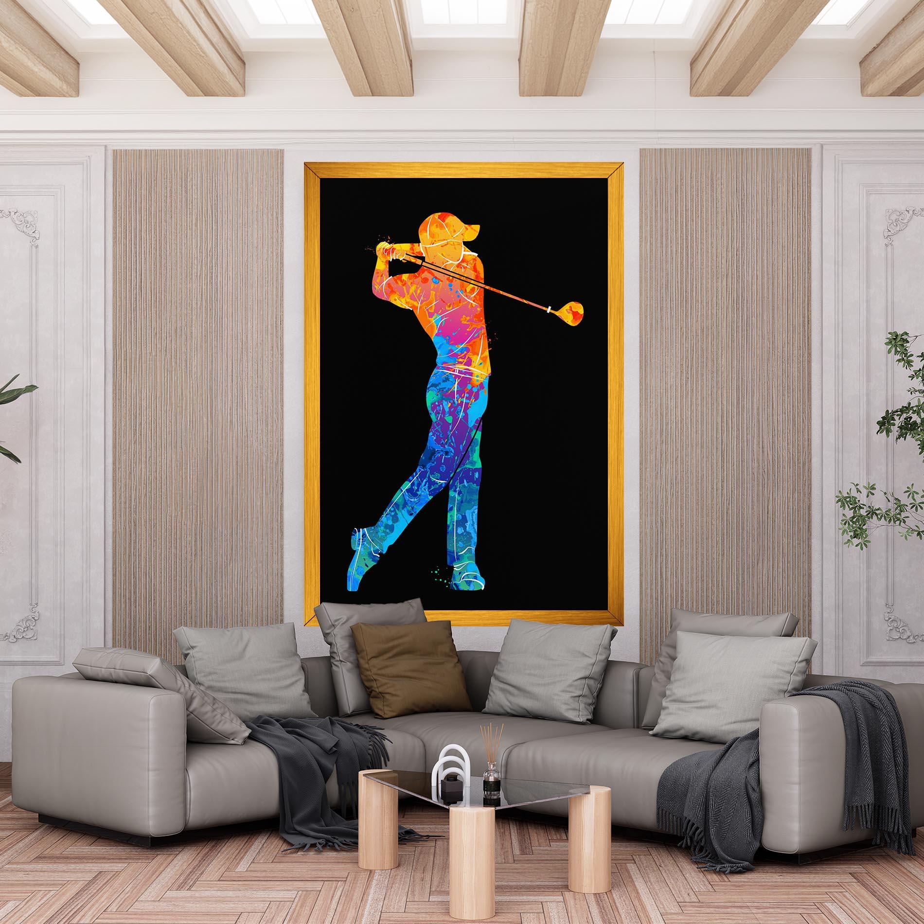 Leinwandbild Color Mix Golf mockup 6