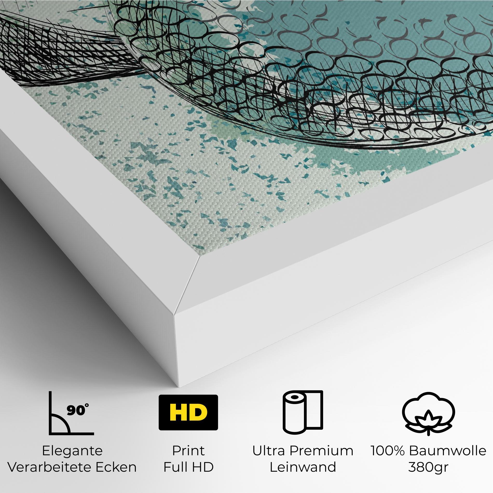 Leinwandbild Blue Golf mockup 4