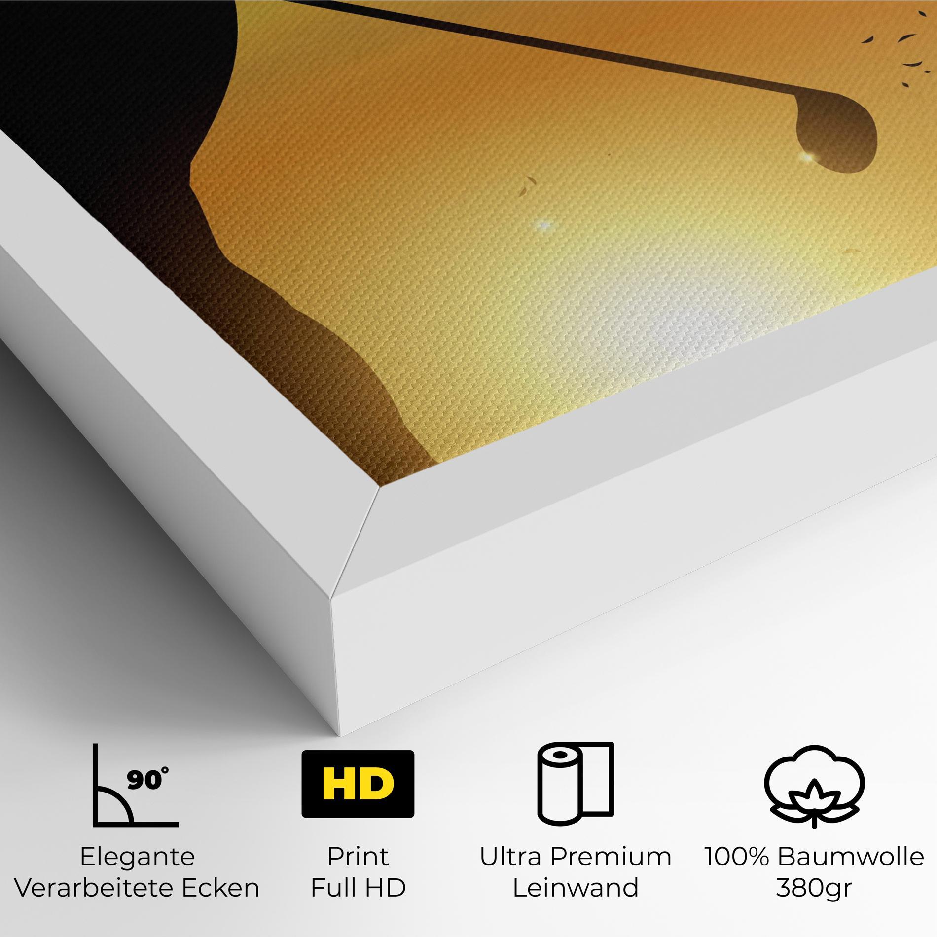 Leinwandbild Gold Sunrise mockup 4